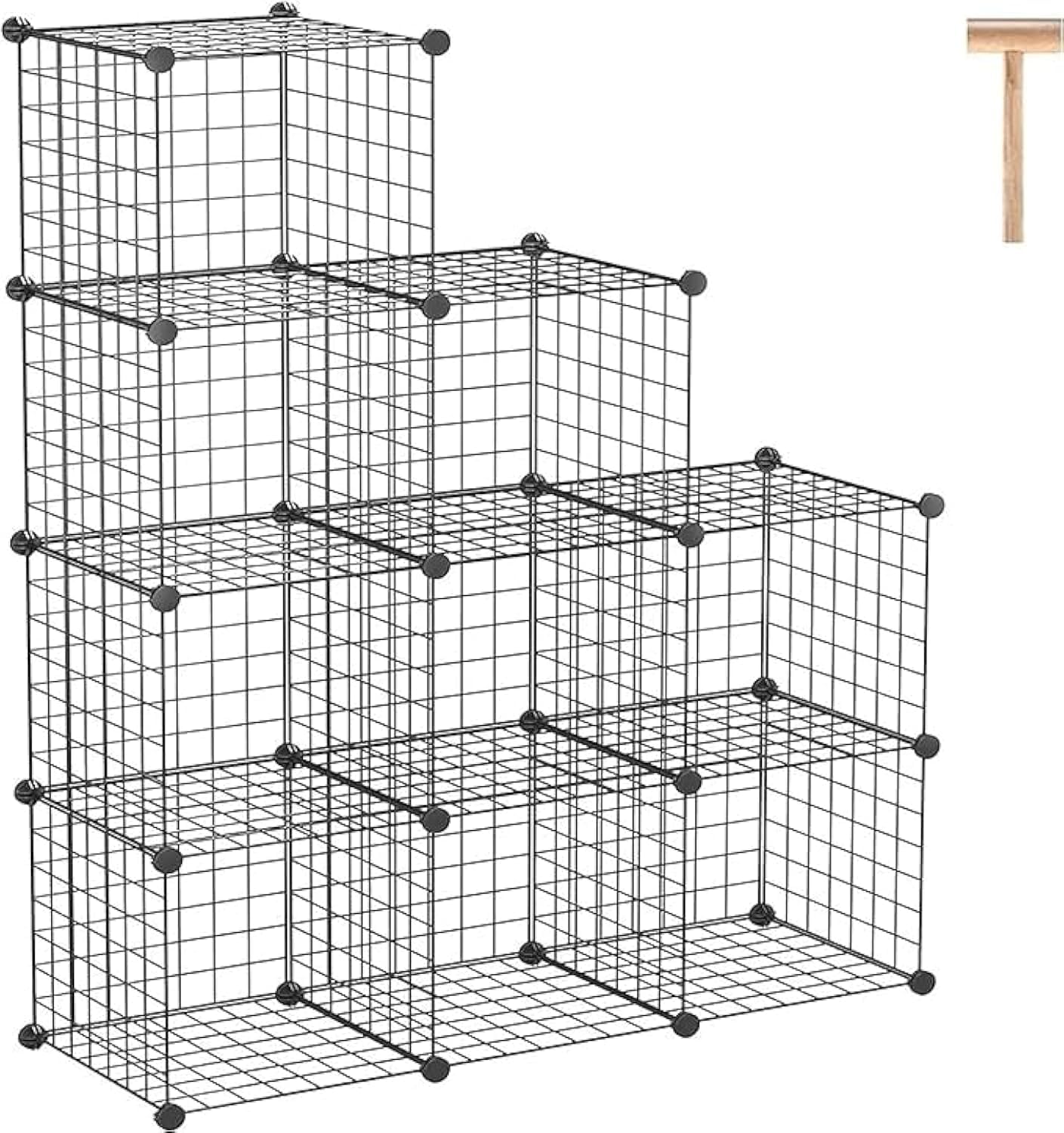 Snazzy Wire Cube Storage, 9Cube Organizer Metal, Wire C Grids Storage, Storage Bins Shelf, Modular Bookshelf, Closet Cabinet Id