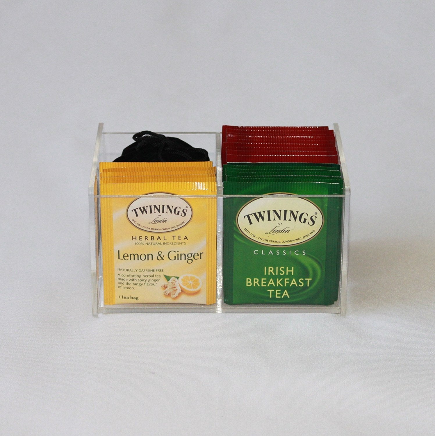 Teacaso Travel Tea Chest Organizer W/Spice Jar And Tea - Great For Home, Office, And Travel!