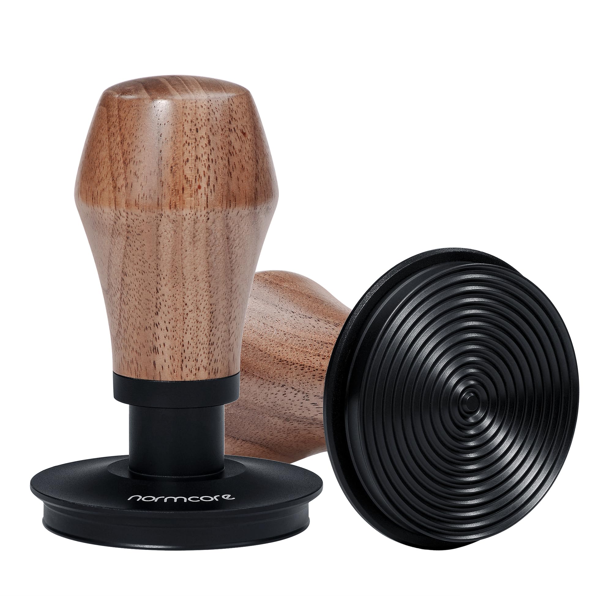 Normcore 58.5Mm Espresso Coffee Tamper V4 - Spring Loaded Tamper With Titanium Pvd Coating Ripple Base -15Lb / 25Lb / 30Lbs Repl