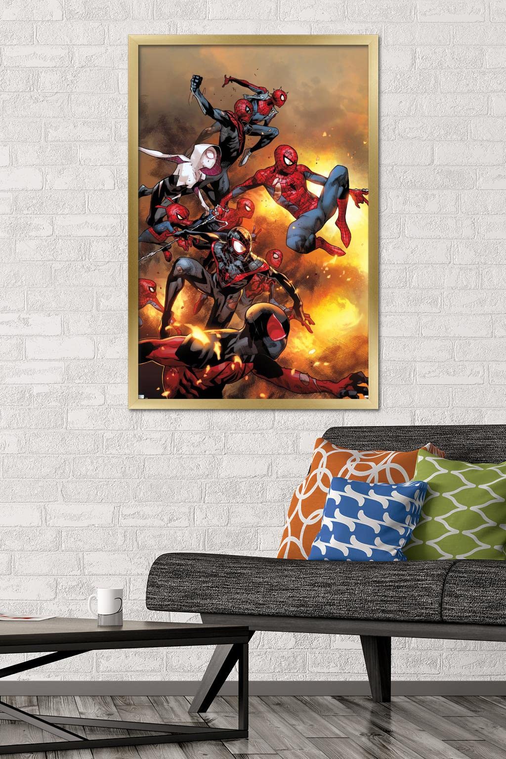 Trends International Marvel Comics - Spider-Verse - The Amazing Spider-Man #13 Wall Poster, 22.37'' X 34.00'', Gold Framed Versi