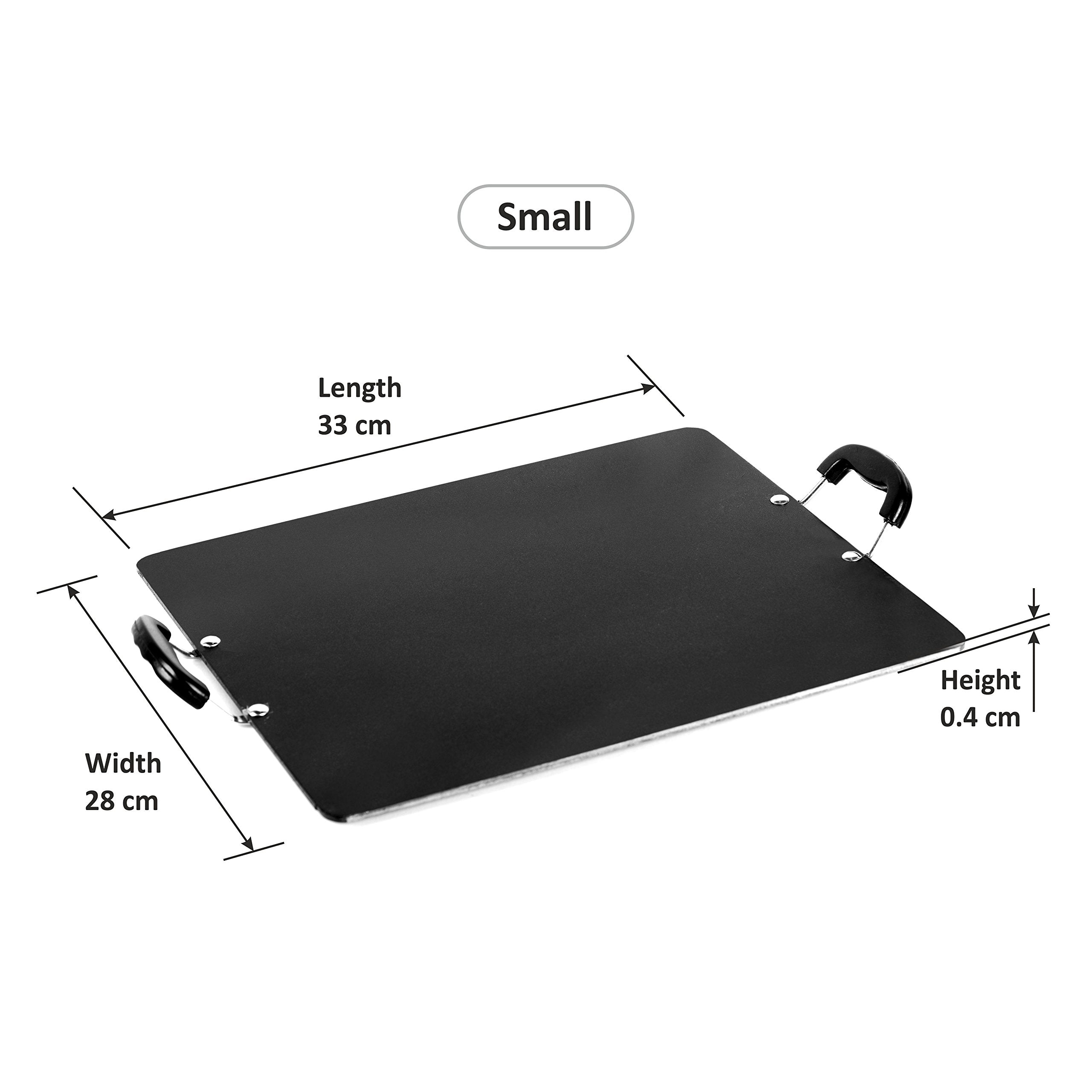 Sumeet 4Mm Nonstick 33Cm X 28Cm Dia Small Rectangle Pathri Tawa, Multipurpose Dosa Tawa 33 Cm