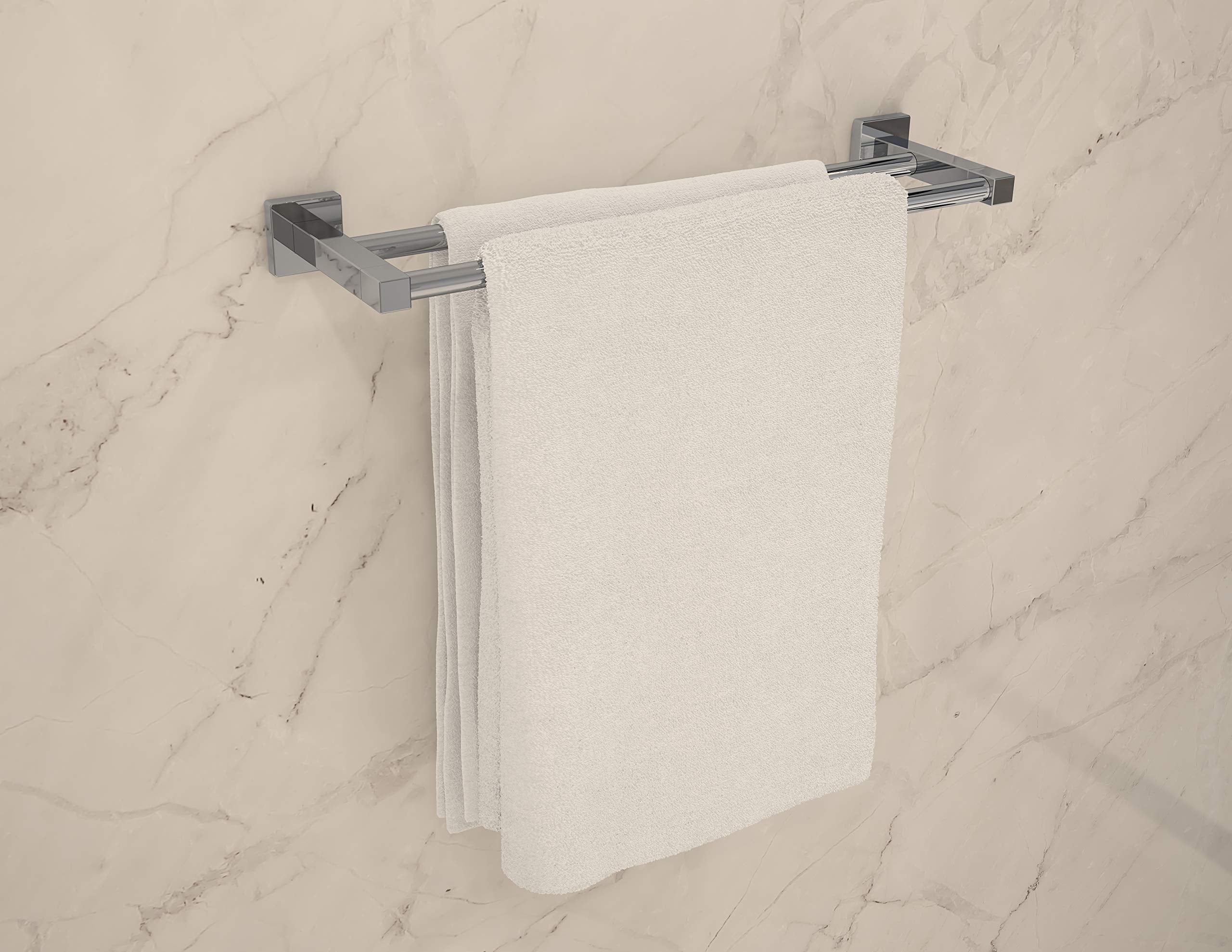 Symmons 363Dtb-18 Duro 18 In. Wall-Mounted Double Towel Bar In Polished Chrome