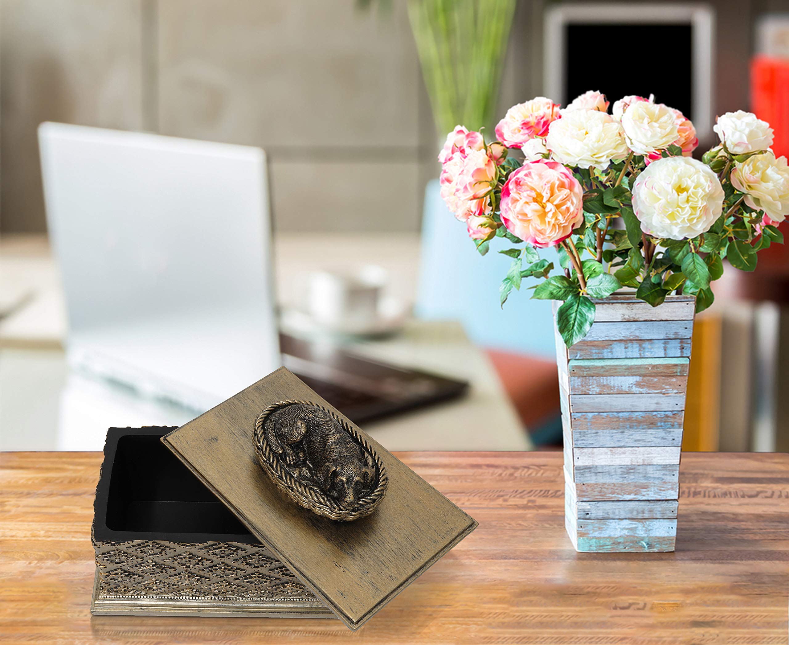 Royal Matter Beloved Dog Memorial Urns - Pet Urn Sympathy Gift Sleeping Cremation Dogs Urn - Pet Ashes Keepsake Memorial Statue