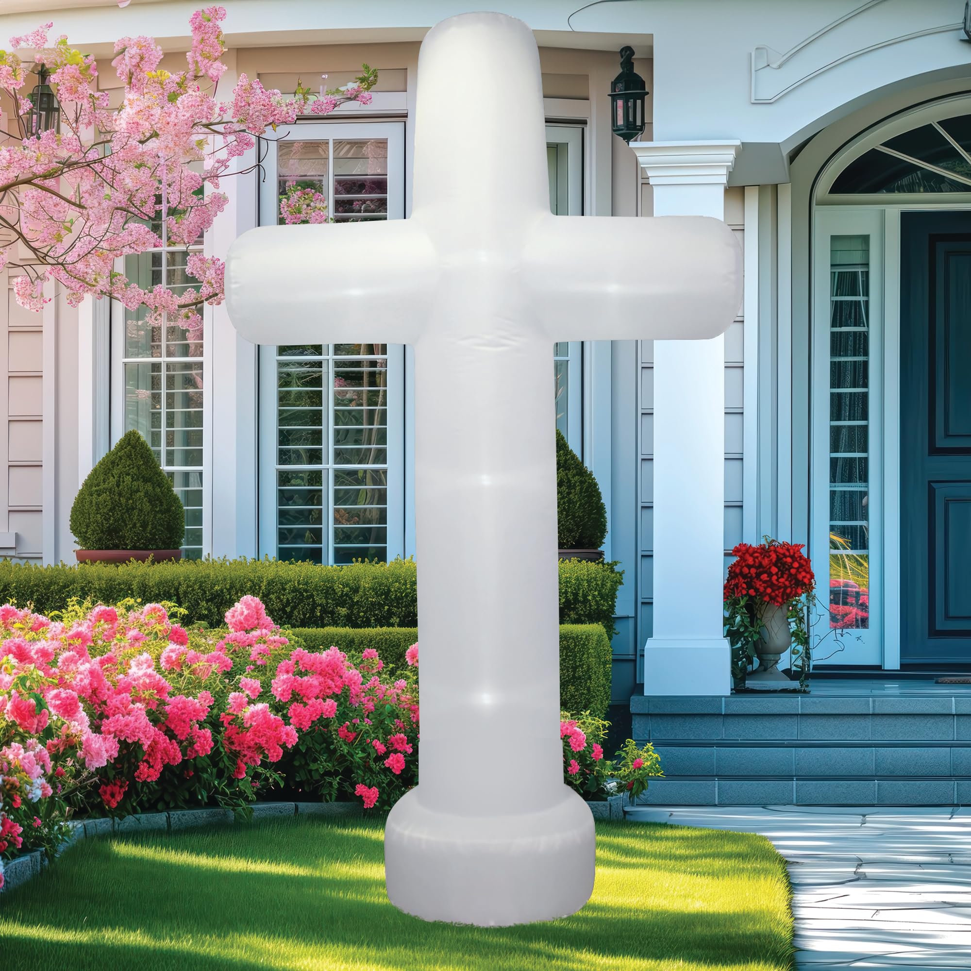 Cross Inflatable 10 Feet Tall, Easter Yard Inflatable