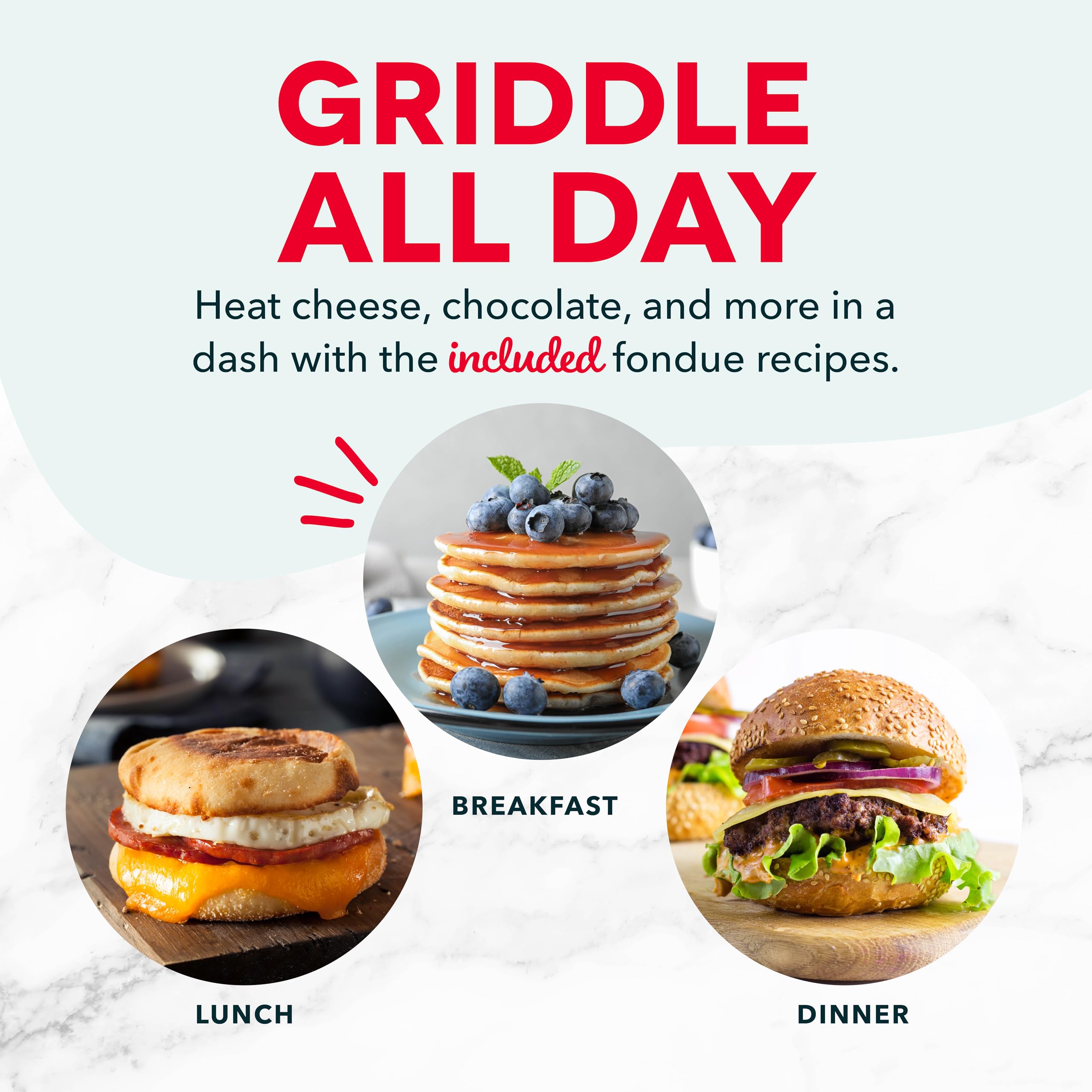 Dash Mini Maker Electric Round Griddle For Individual Pancakes, Cookies, Eggs & Other On The Go Breakfast, Lunch & Snacks With I