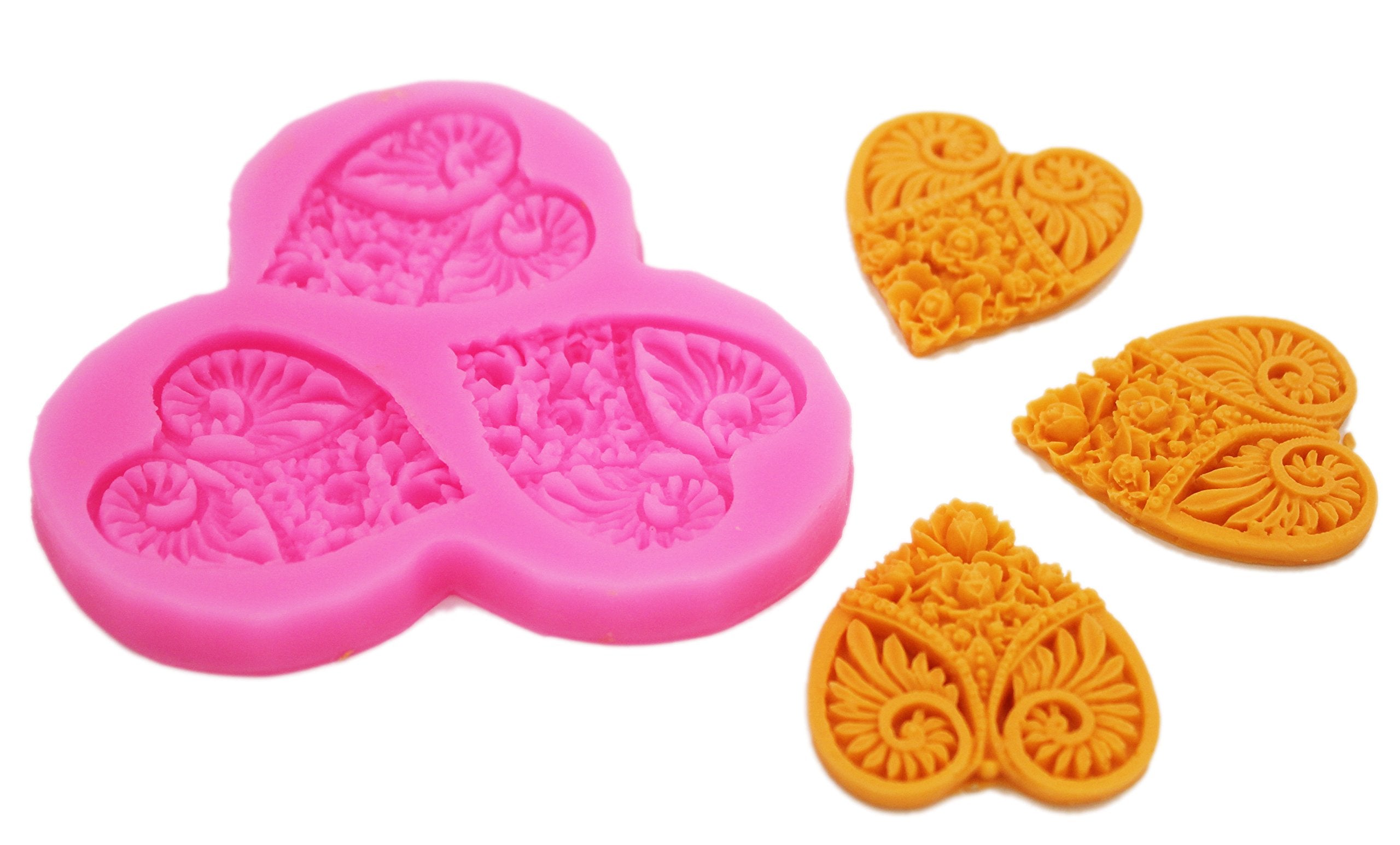 Longzang Mini Flowers F0048 Fondant Mold Silicone Sugar Mini Mold Craft Molds Diy Cake Decorating
