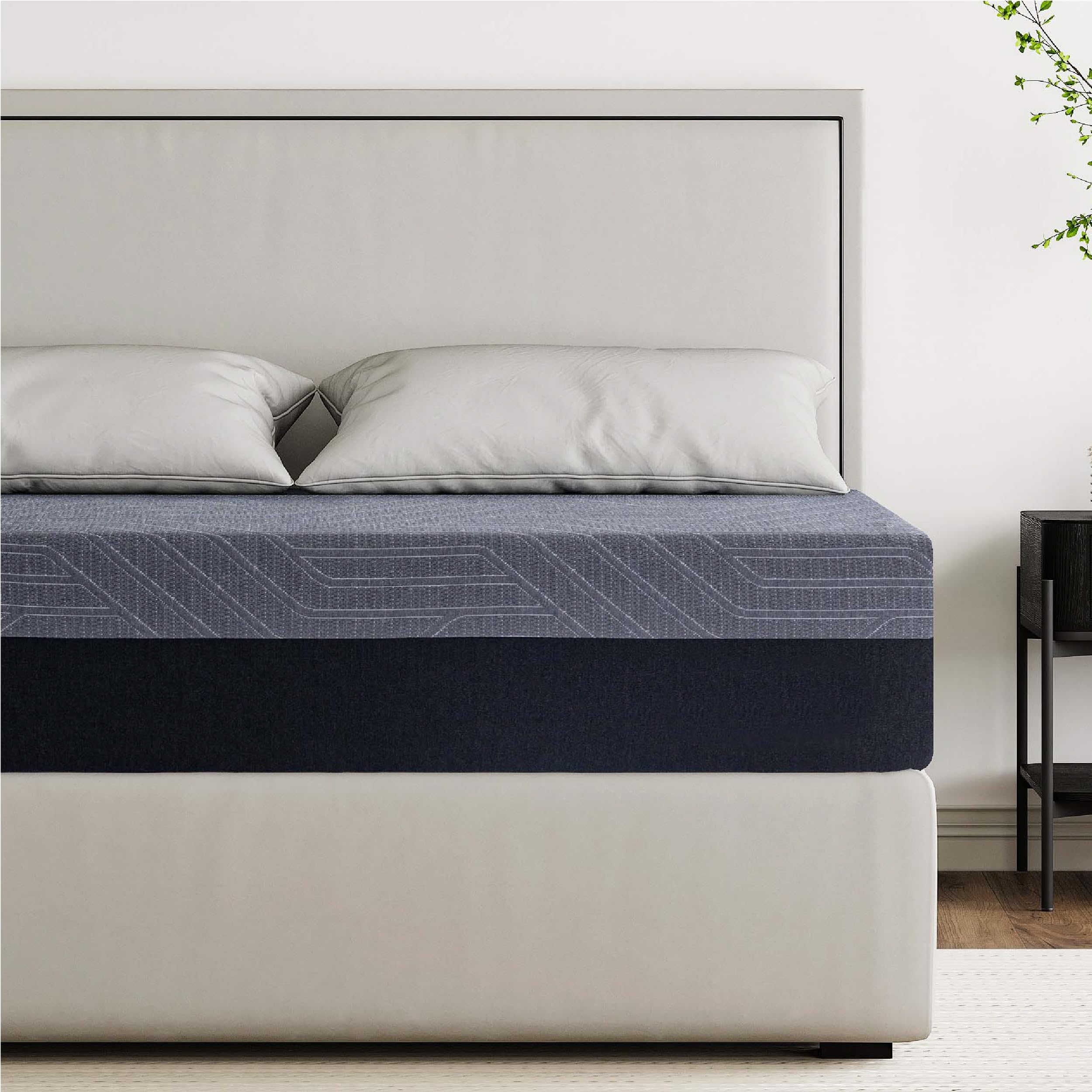 Dyonery Twin Xl 10 Inch Memory Foam Mattress In A Box, Cooling Copper Gel Mattress For Back Pain, Made In Usa, Certipur-Us Certi