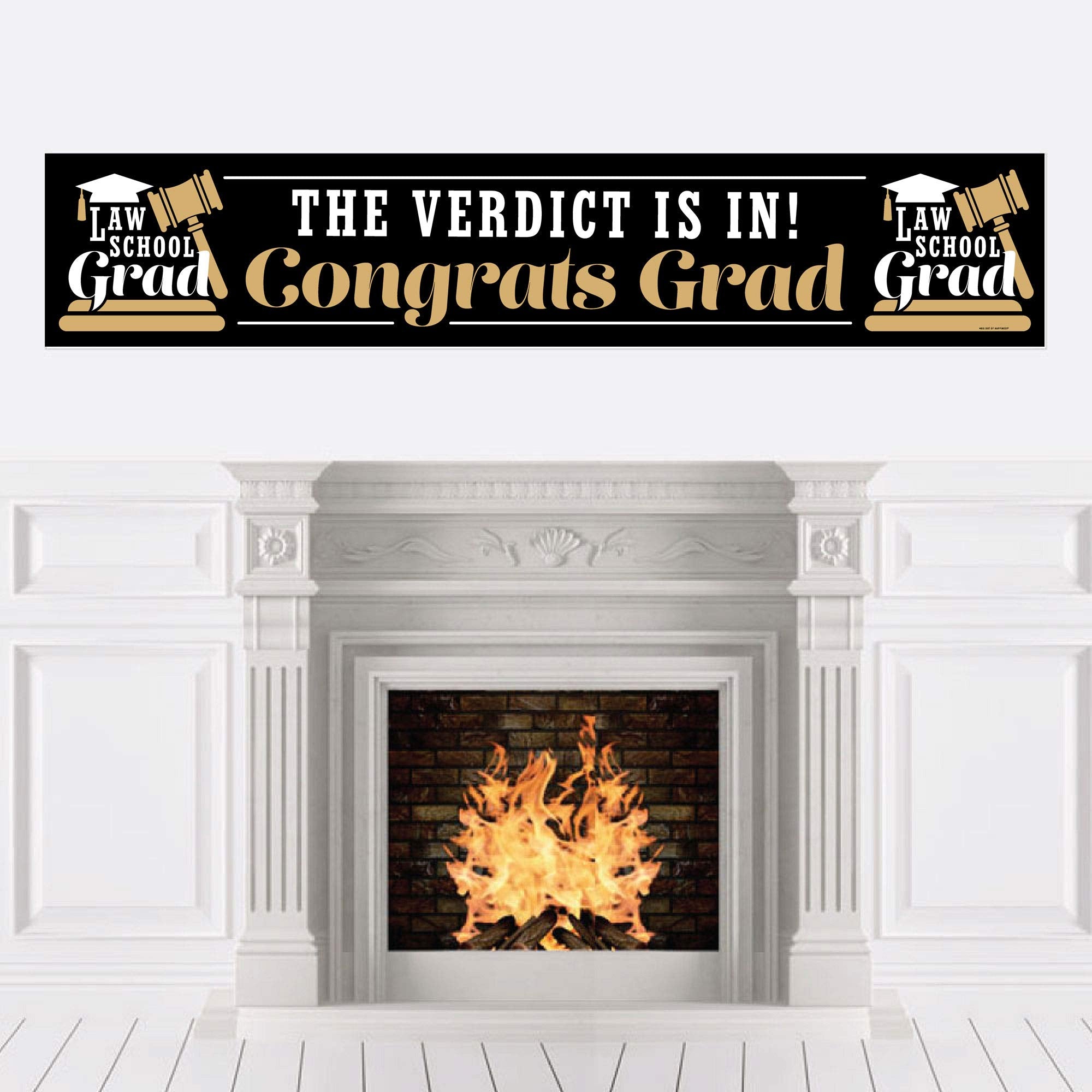 Big Dot Of Happiness Law School Grad - Future Lawyer Graduation Party Decorations Party Banner