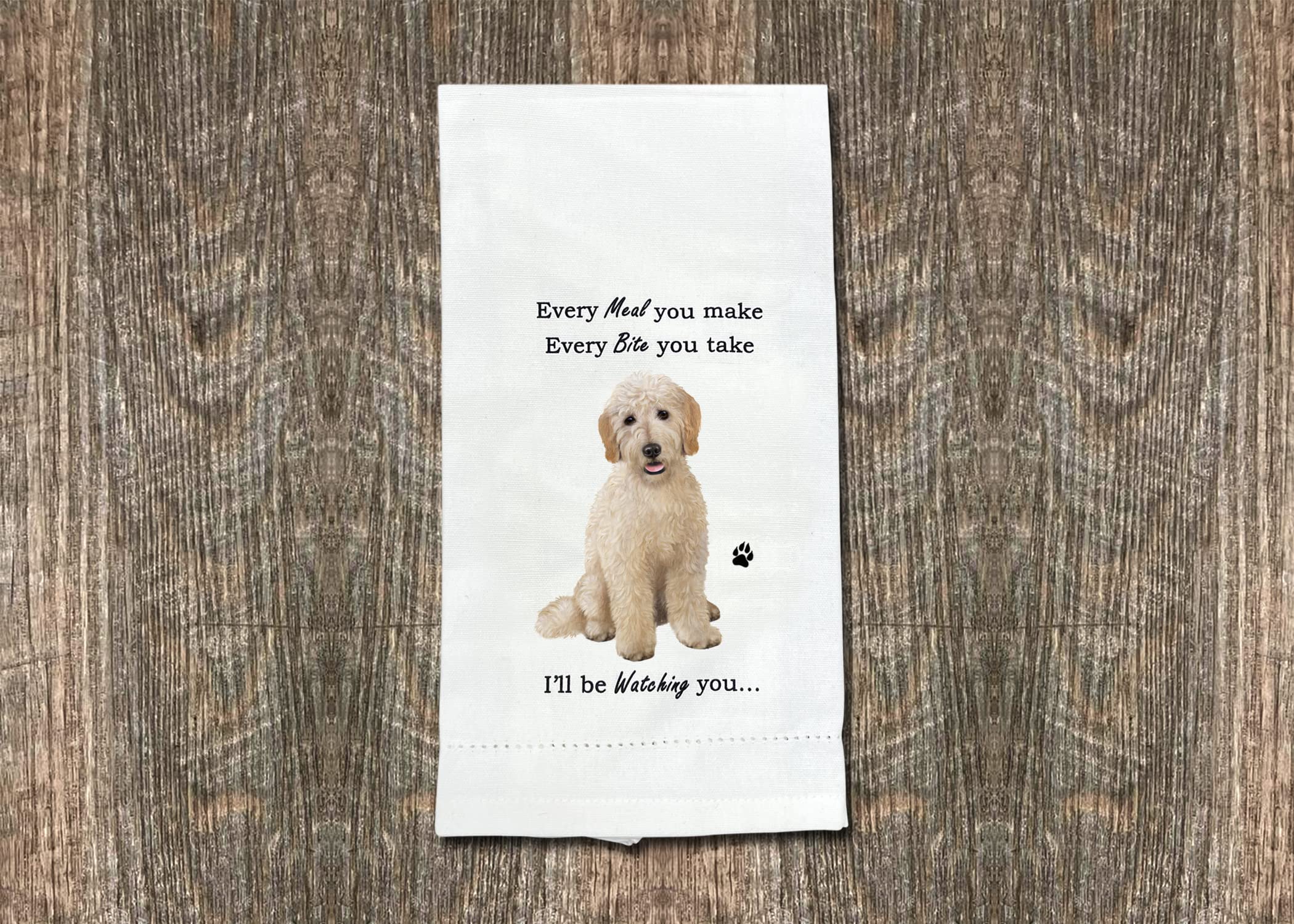 Goldendoodle Kitchen Towel - Soft Highly Absorbent - Goldendoodle Gifts - Dish Towels For Washing Dishes - Tea Towels - Reusable