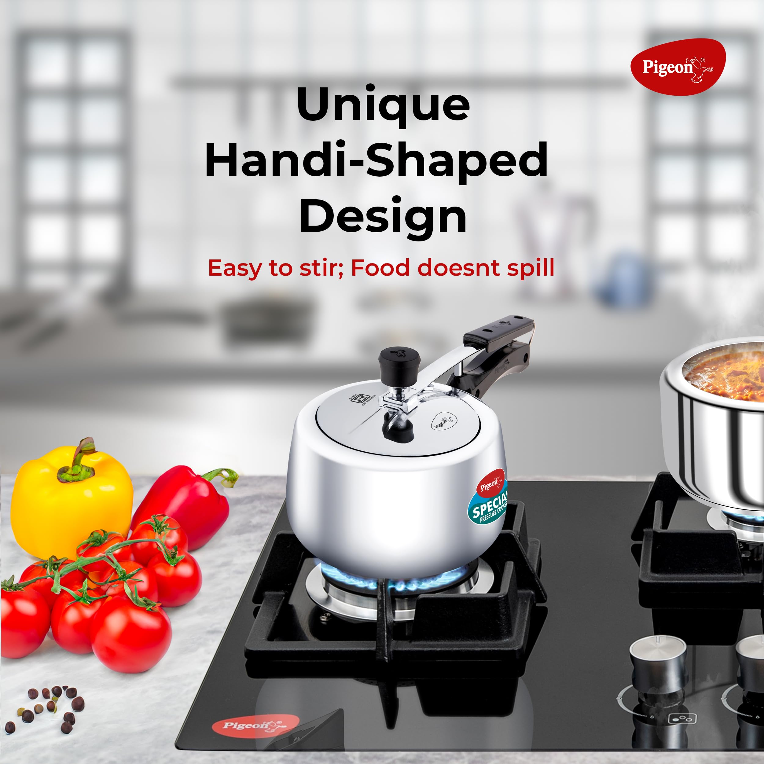 Pigeon Special Pressure Cooker Aluminium Inner Lid Induction Base 3 L Capacity - Silver