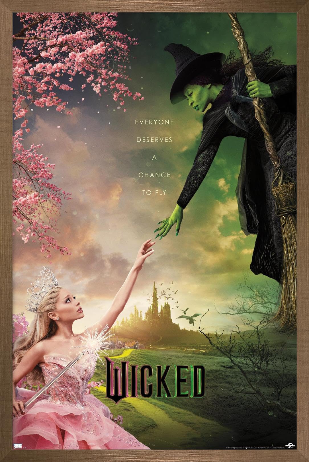 Trends International Wicked - One Sheet Wall Poster, 22.4L X 14.7W, Bronze Framed Version