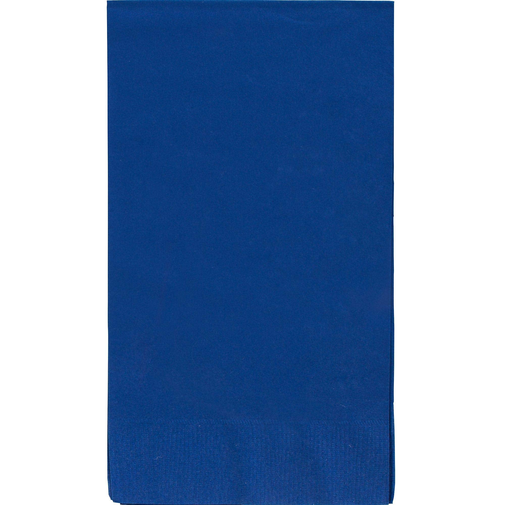 Bright Royal Blue 2-Ply Guest Towels - 8'' X 4'' (Pack Of 40) - Luxury Paper Hand Towels For Parties & Events