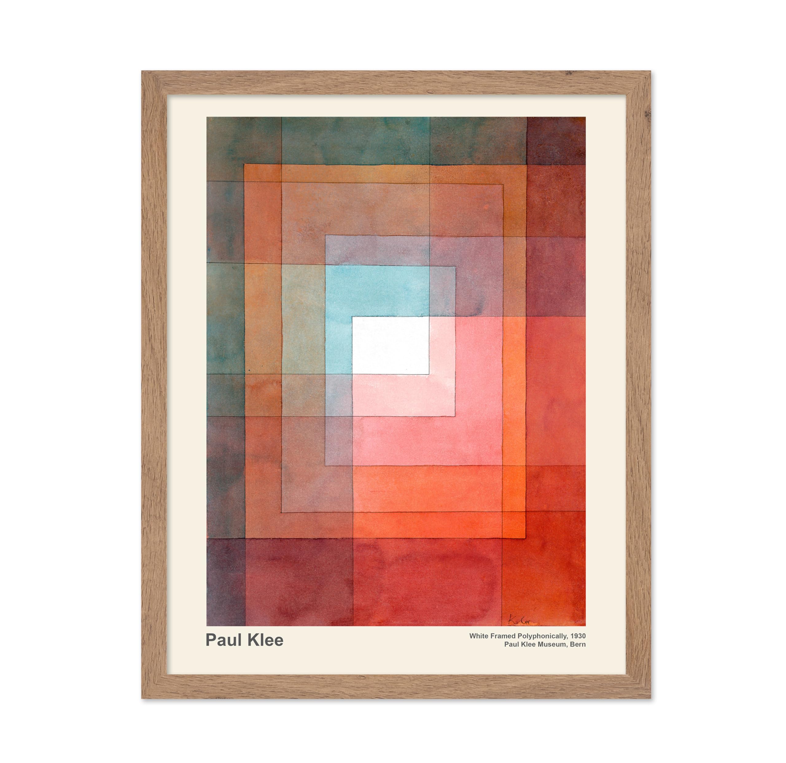 Poster Master Vintage Paul Klee Poster - Retro Polyphonically Painting Print - Abstract Art - Gift for Him, Her, Man, Woman - Mi