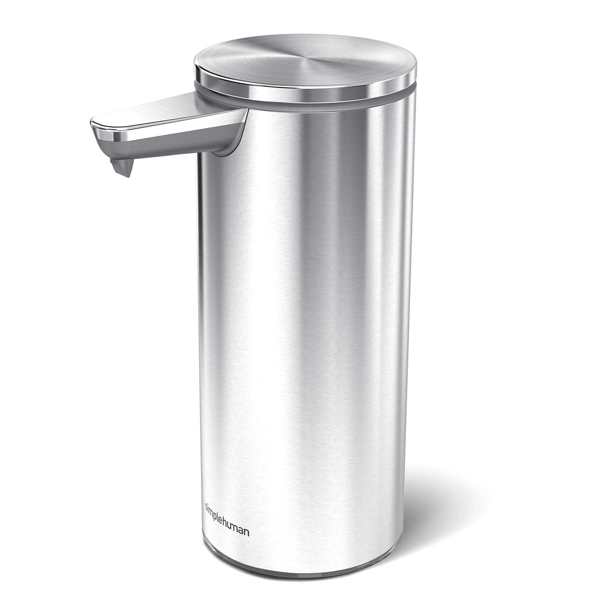 Simplehuman 9 Oz. Touch-Free Rechargeable Sensor Liquid Soap Pump Dispenser, Brushed Stainless Steel