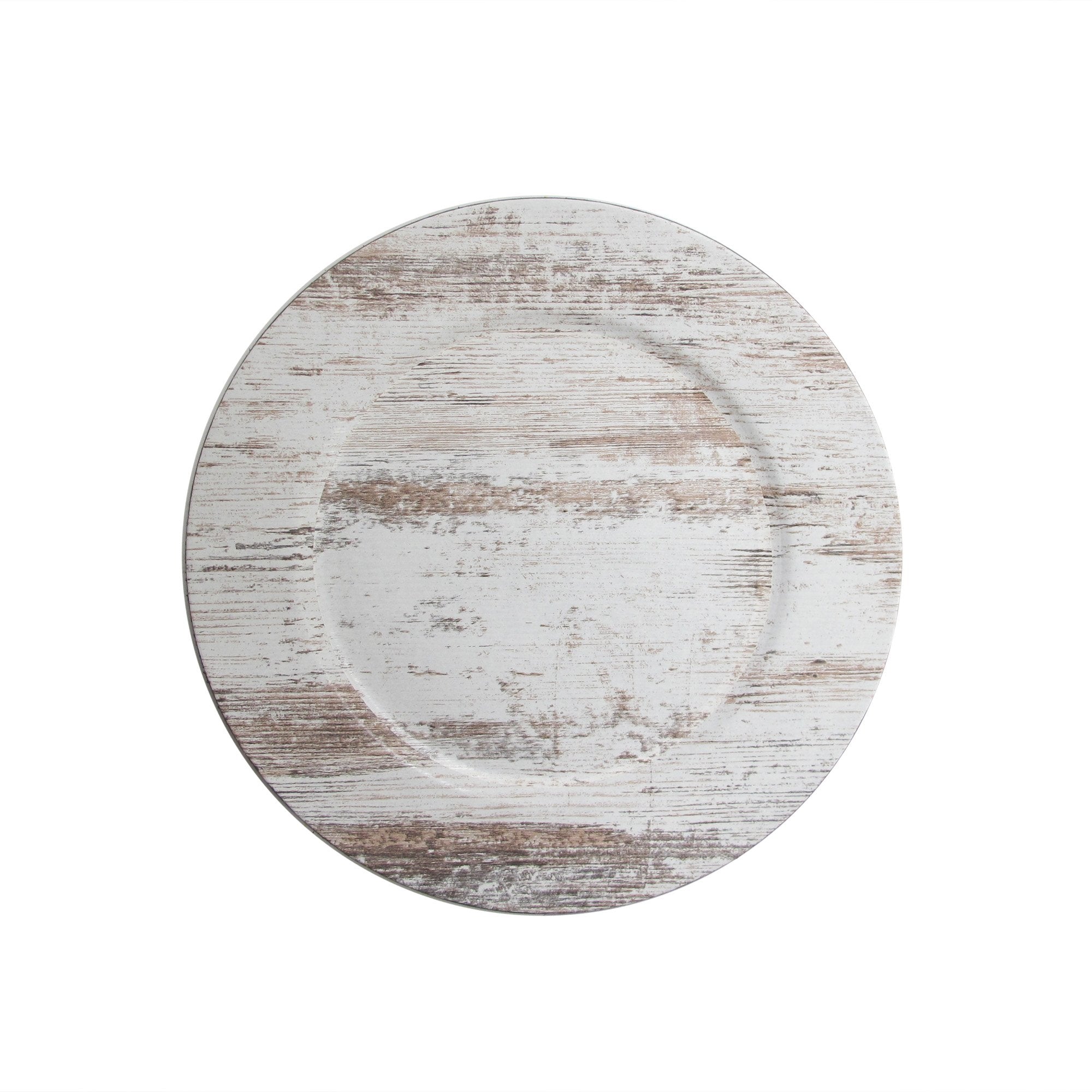 Charge It By Jay Birch Wood Finish Charger Plate Large 13    Decorative Melamine Service Plate For Home & Professional Dining Pe