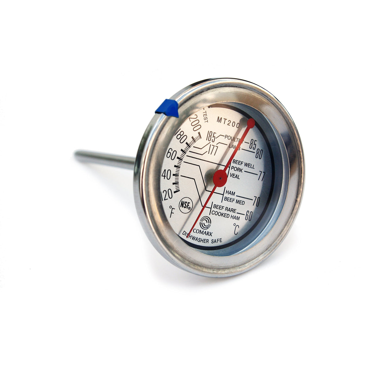 Comark Mt200K Meat Thermometer Stainless Steel Dial Style