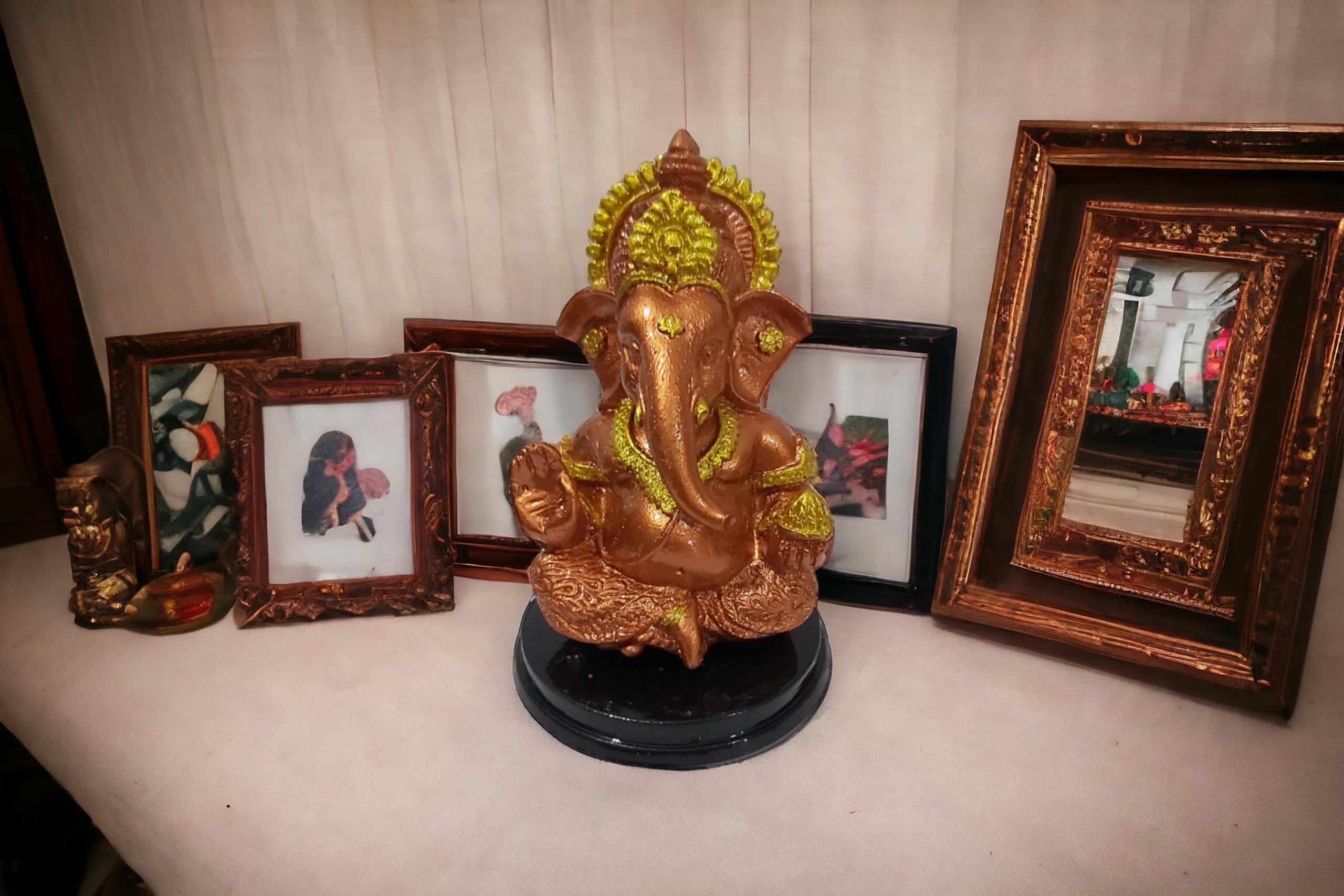 Goodmarts Ganesh Idol For Car Dashboard Small Ganesha Murti Ganpati Idol For Home Decor Puja Lord Ganesh Statue Gift For Office