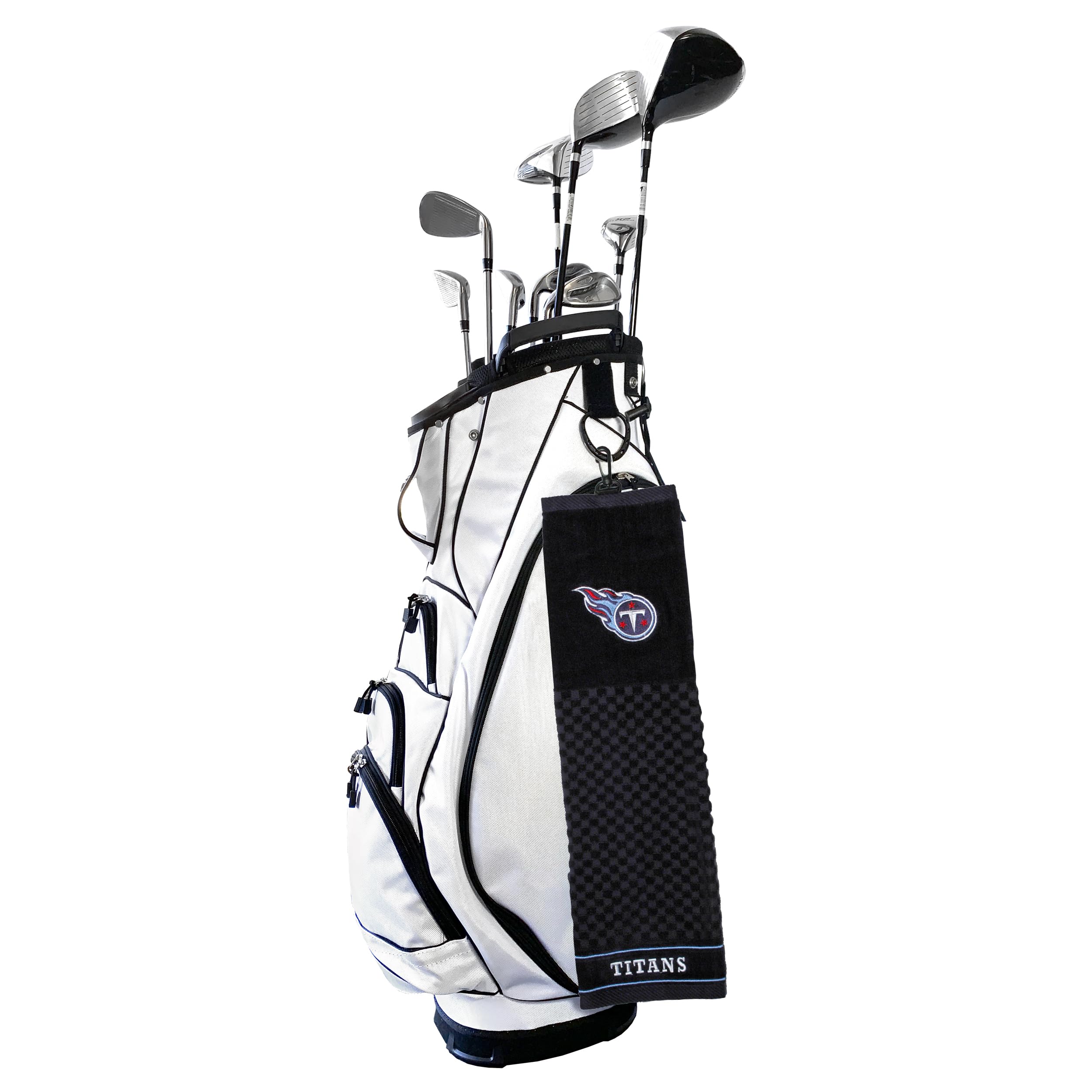 Team Golf Nfl Tennessee Titans Embroidered Golf Towel Embroidered Golf Towel, Checkered Scrubber Design, Embroidered Logo