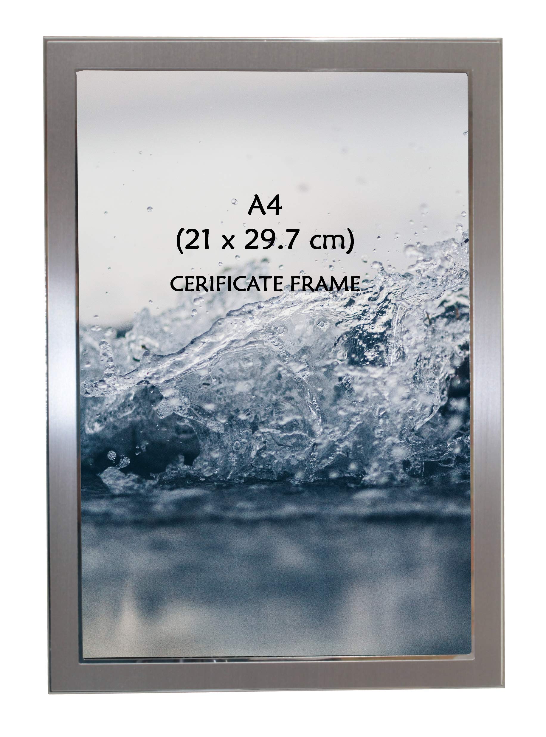 Shudehill Plain Satin Silver Classic Photo Frame A4-21 x 29.7