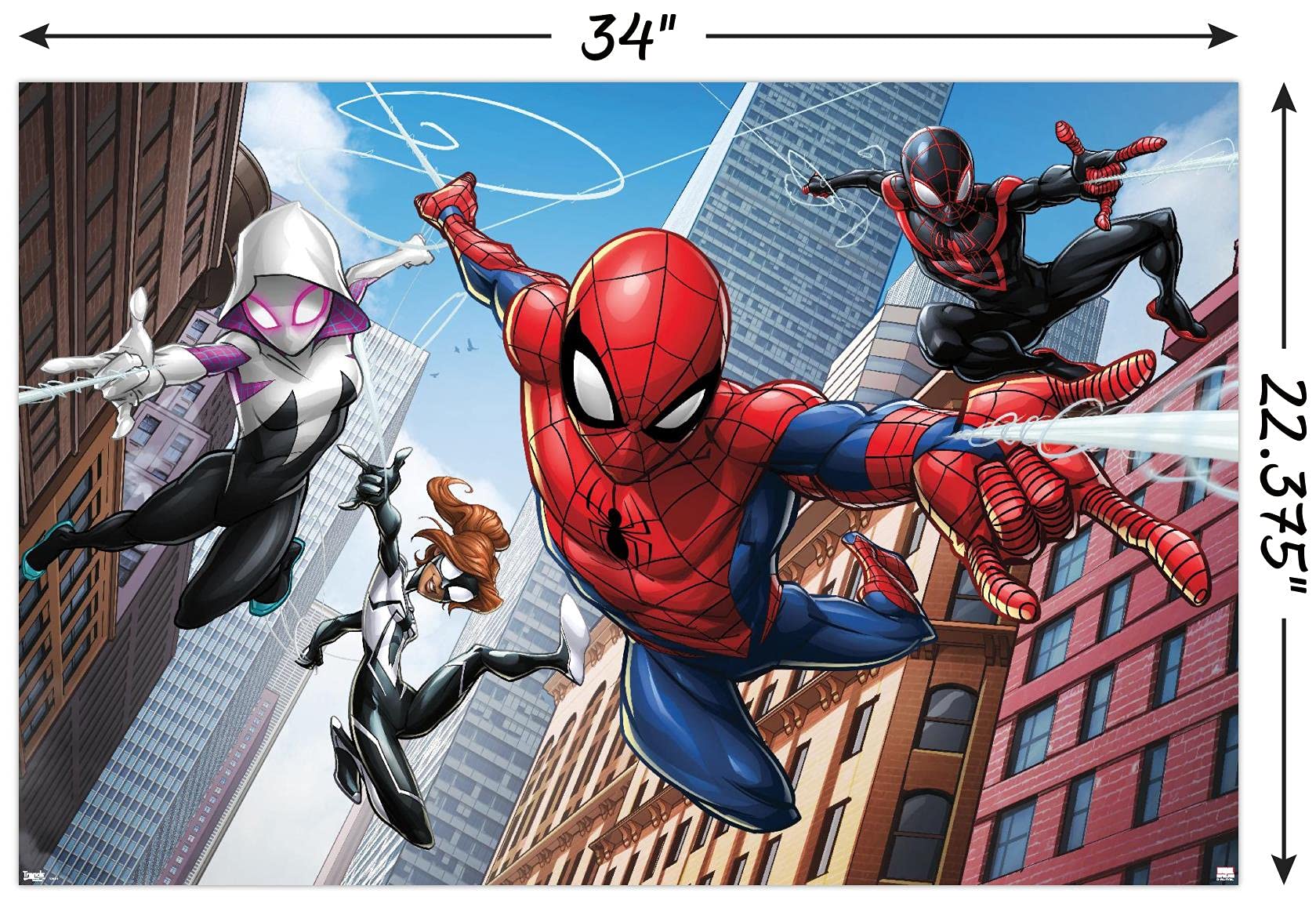 Trends International Marvel Comics - Spider-Man - Web Heroes Wall Poster, 22.375'' X 34'', Unframed Version