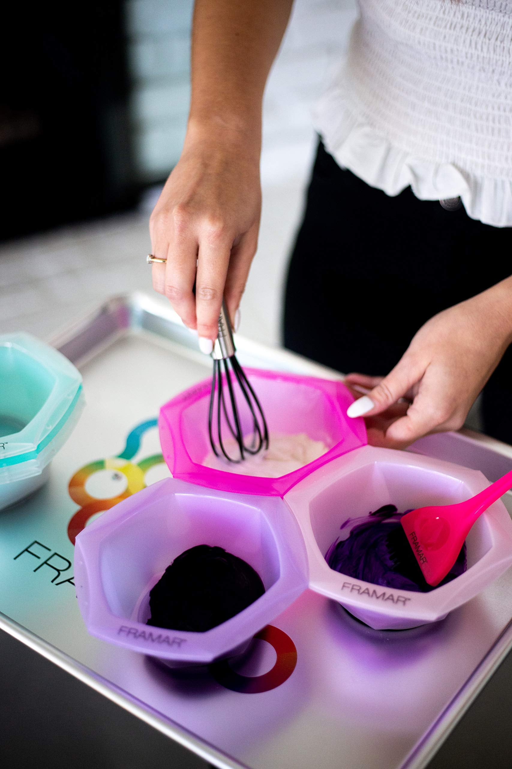 Framar Mighty Mixer Color Whisk - Hand Mixer For Hair Dye, Hair Color, Hair Bleach - Mini Whisk