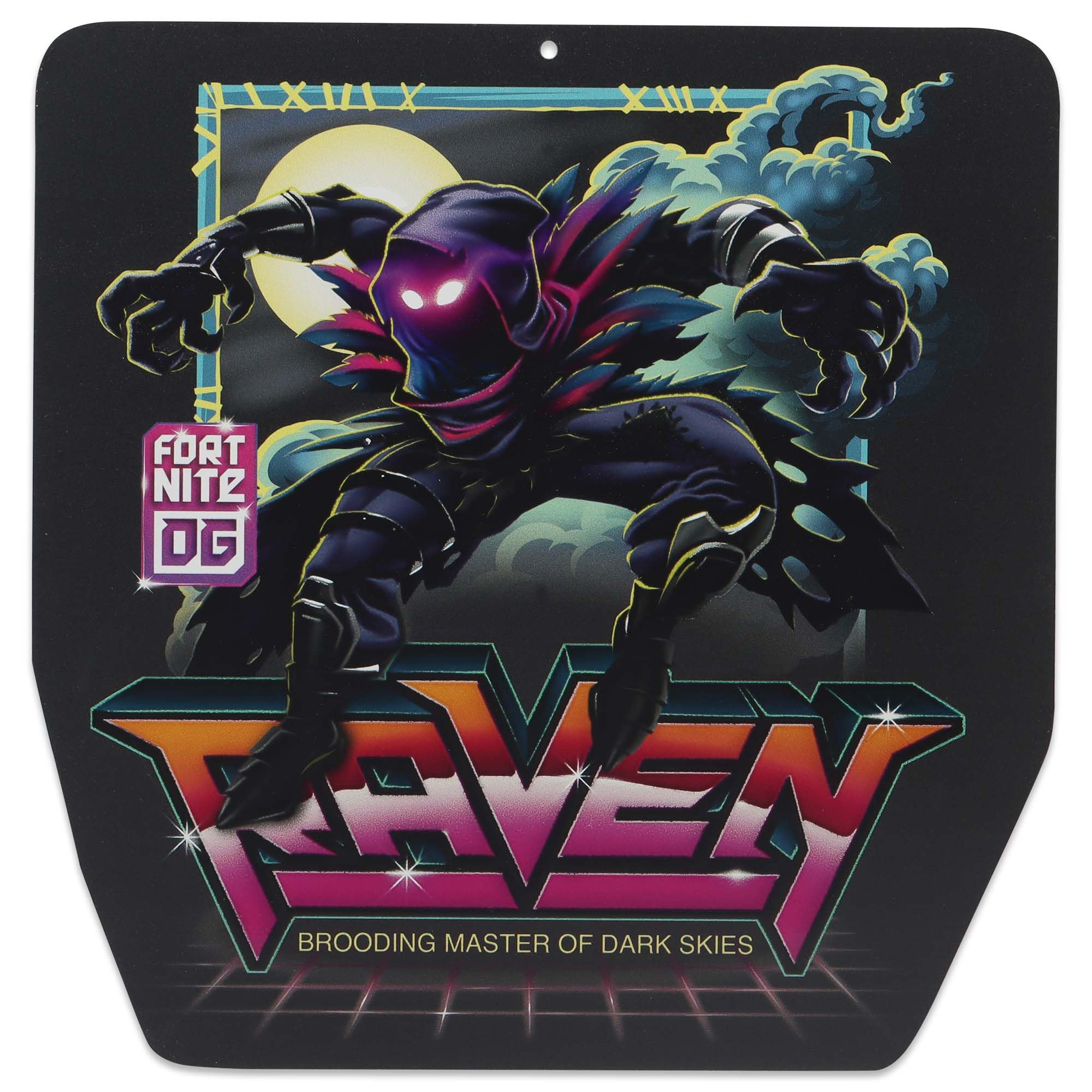 Fortnite Raven Metal Wall Decor - Dark Raven Sign for Bedroom or Game Room