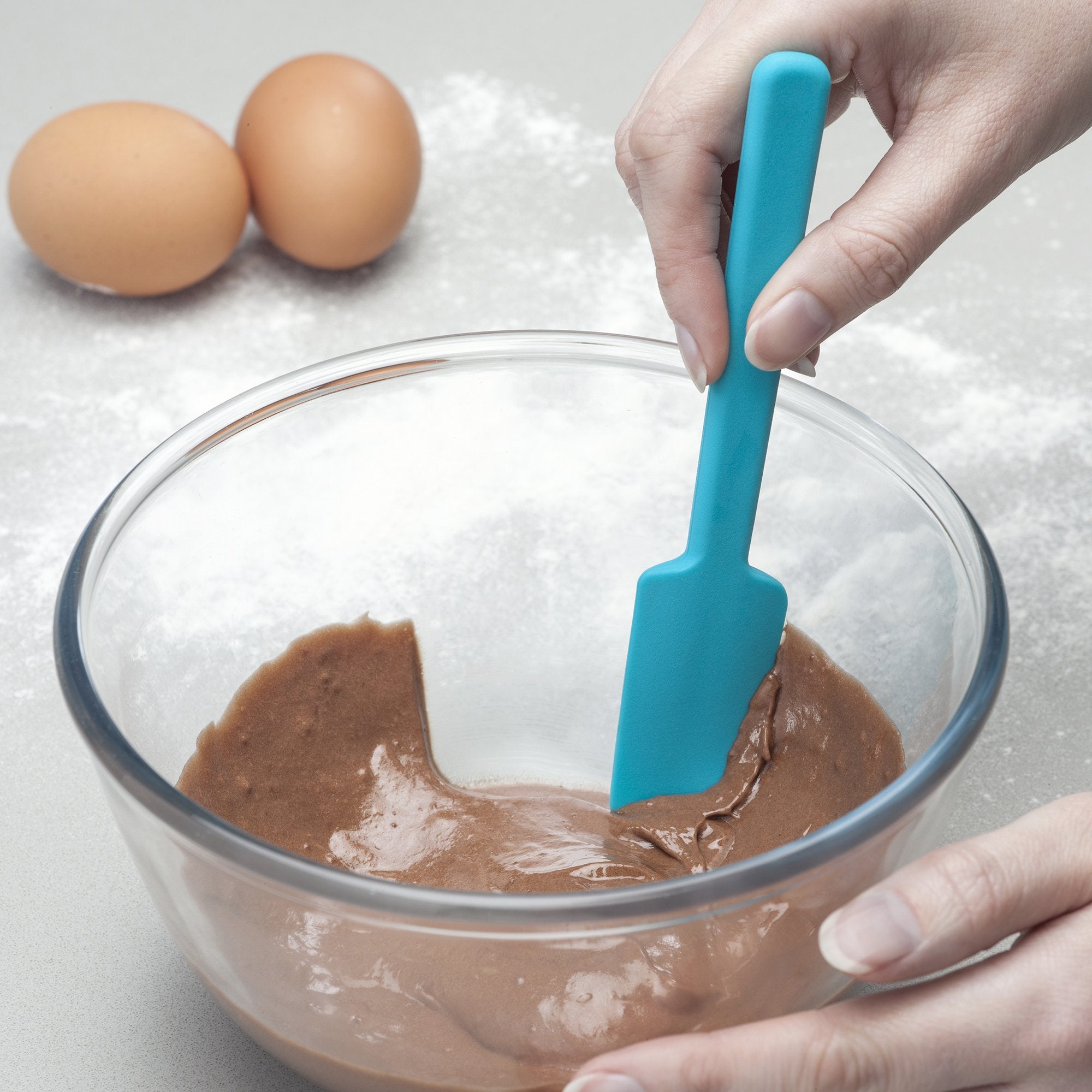 Zeal Mini Baking Spatula, Aqua