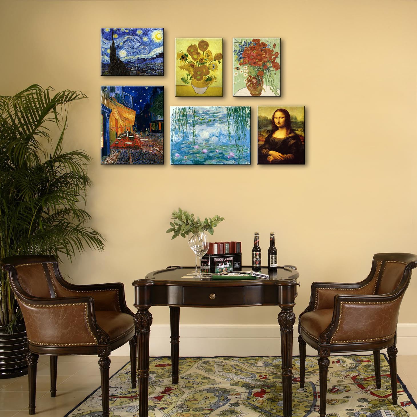 Msspart Canvas Prints Wall Art Mona Lisa By By Leonardo Davinci, The World Classic Paintings Reproductions For Living Room, Offi