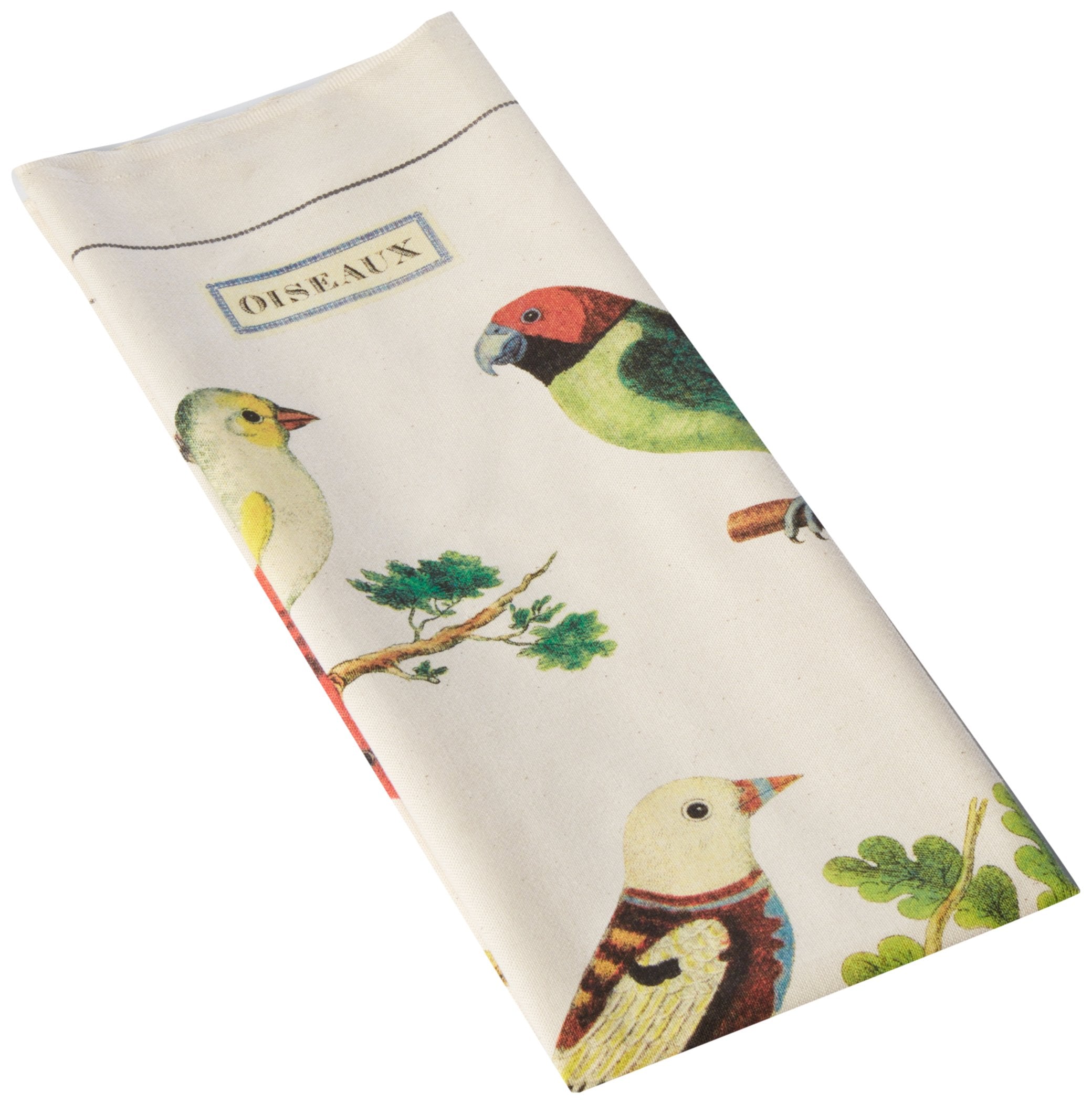 Cavallini Papers Vintage Birds Cotton Tea Towel