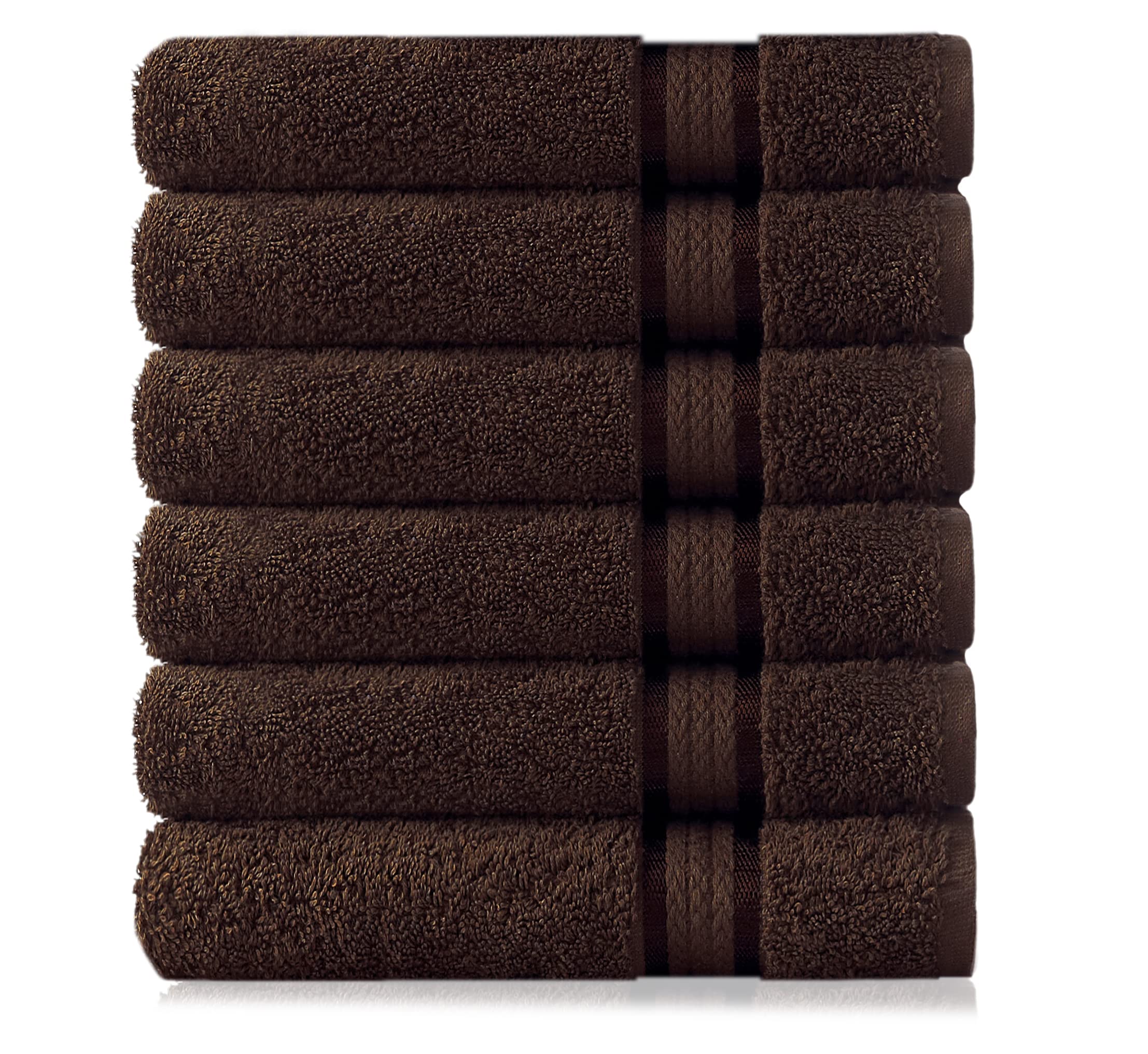 Cotton Craft Ultra Soft Hand Towels - 6 Pack - 16X28-100% Cotton Face Towels - Absorbent Quick Dry Everyday Luxury Hotel Bathroo