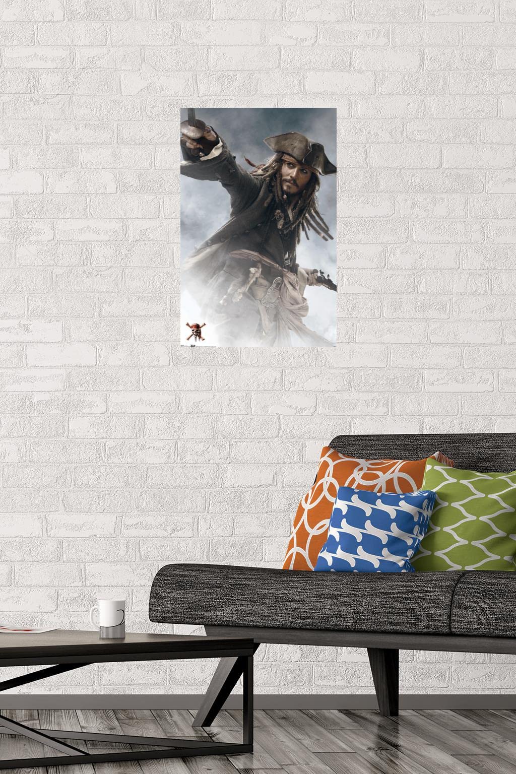 Trends International Disney Pirates Of The Caribbean: At World'S End - Jack Sparrow Wall Poster, 14.725'' X 22.375'', Premium Un