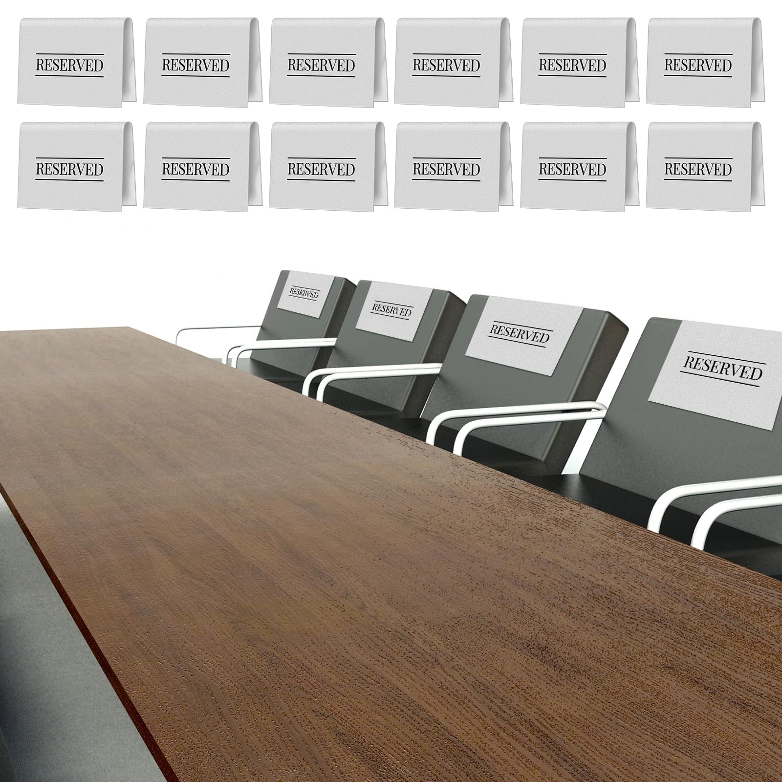 Buryeah Reserved Chair Signs Church Pew Reserved Sign Seating Placeholder with Printed Words for Weddings Parties Celebrations R