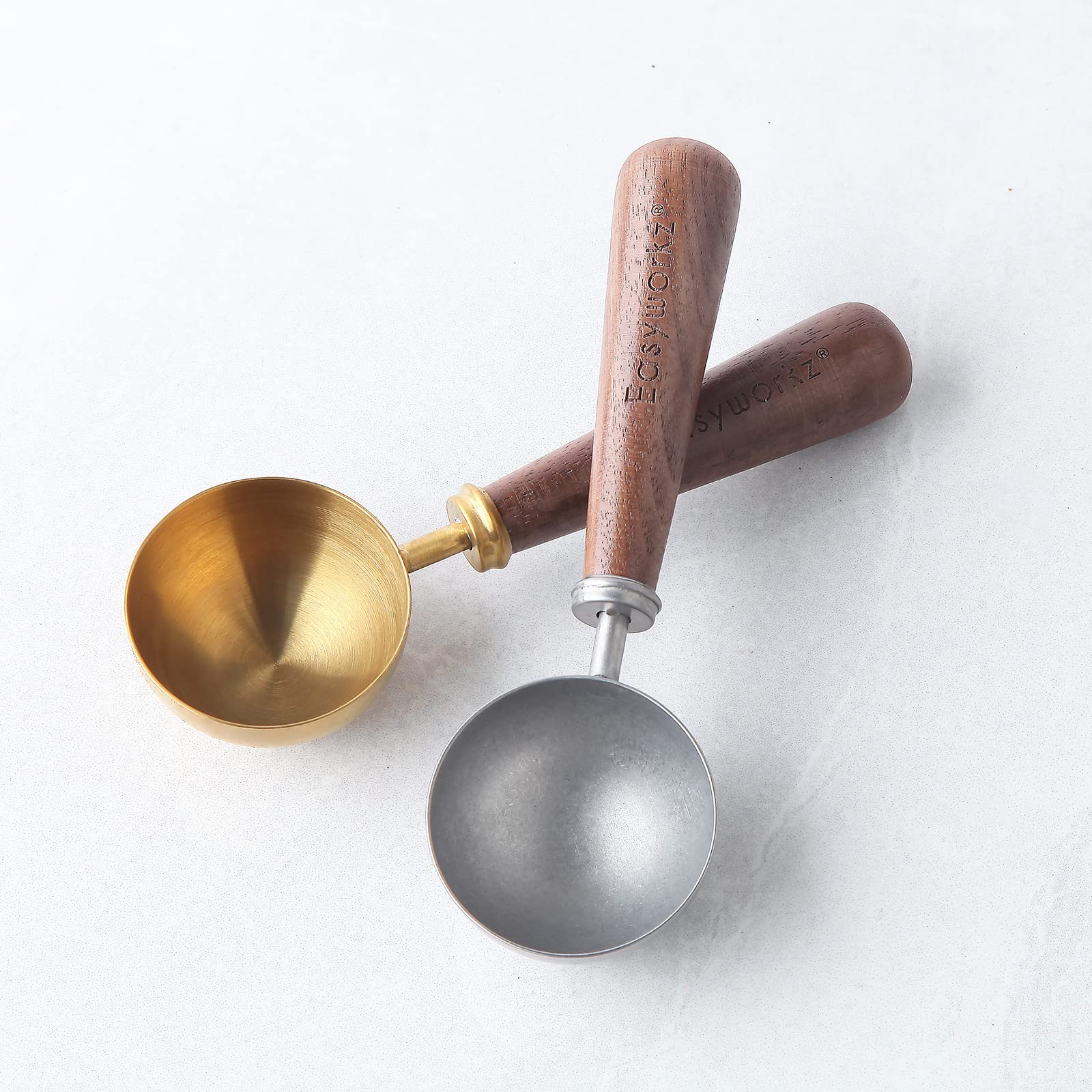 Easyworkz Retro Stainless Steel Coffee Spoon With Black Walnut Handle,10G - Measuring Spoon (Vintage)