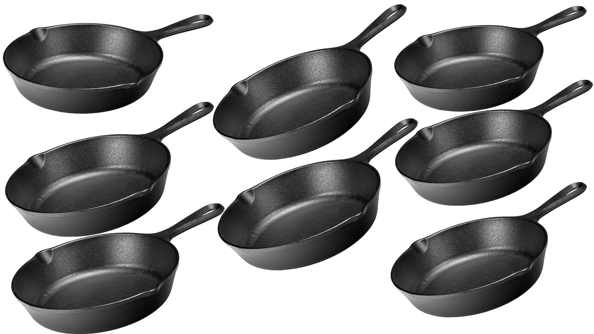 Lodge Lms3 Miniature Skillet,Black 3.5-Inch - Pack Of 8