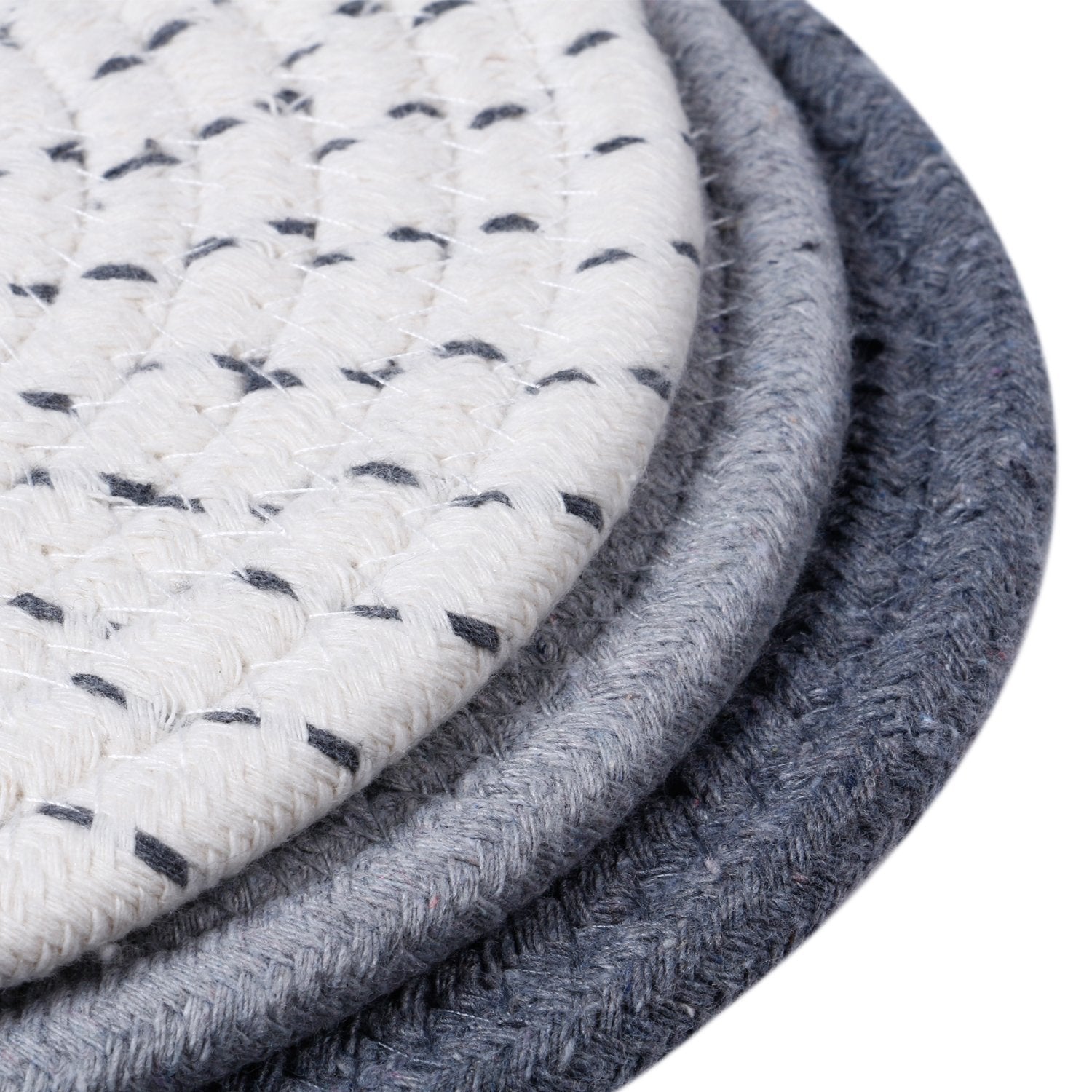 Lifaith Potholders Set Trivets Set 100% Pure Cotton Thread Weave Hot Pot Holders Set (Set Of 3) Hot Pads, Hot Mats, Stylish Coas