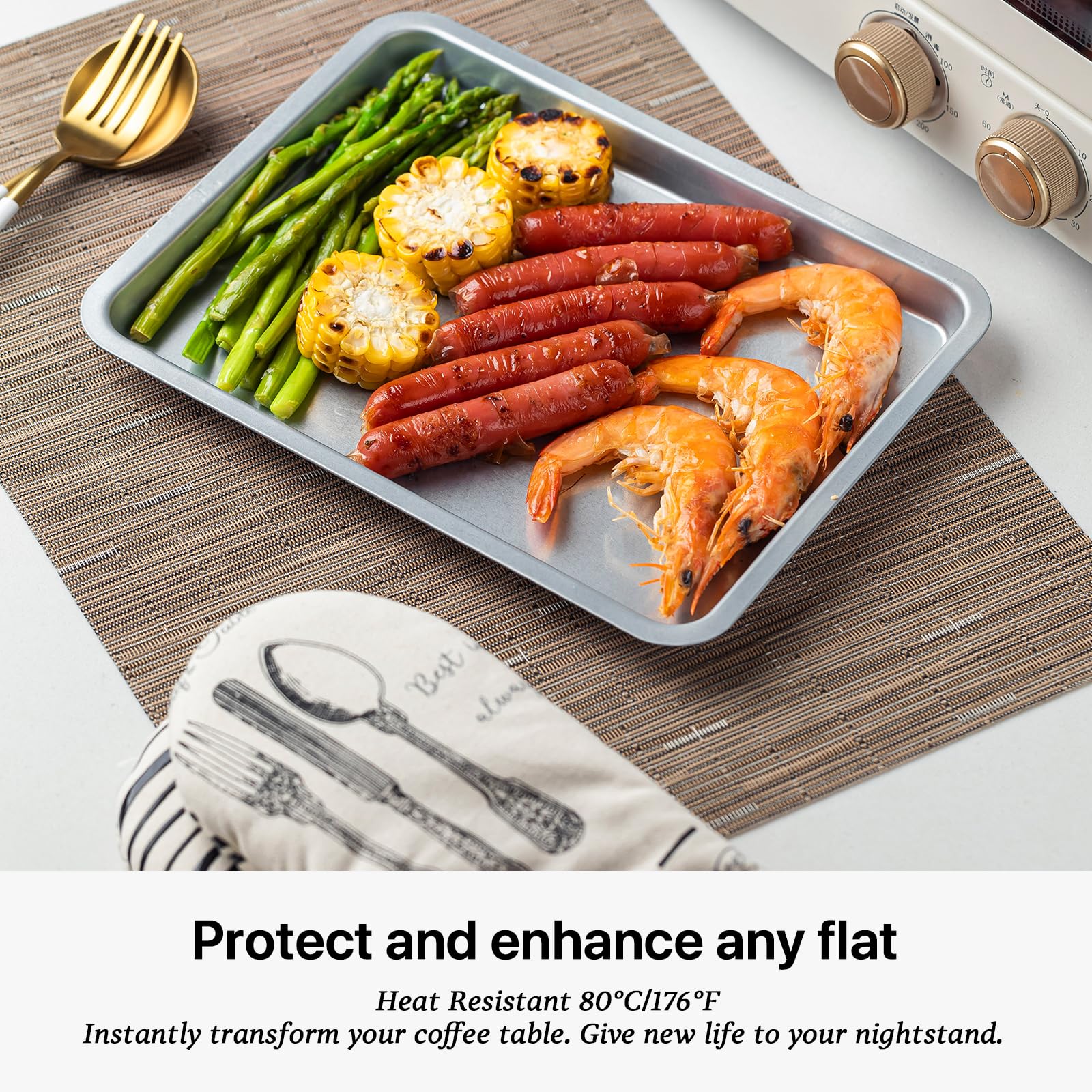 Lexmore Pvc Woven Placemats 12 Pcs Wipeable Indoor/Outdoor Table Mats Washable Vinyl Place Mats For Dining Table, Set Of 12-Ligh