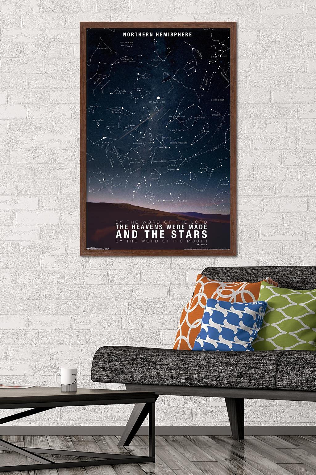 Trends International The Stars Wall Poster, 22.37'' X 34.00'', Mahogany Framed Version