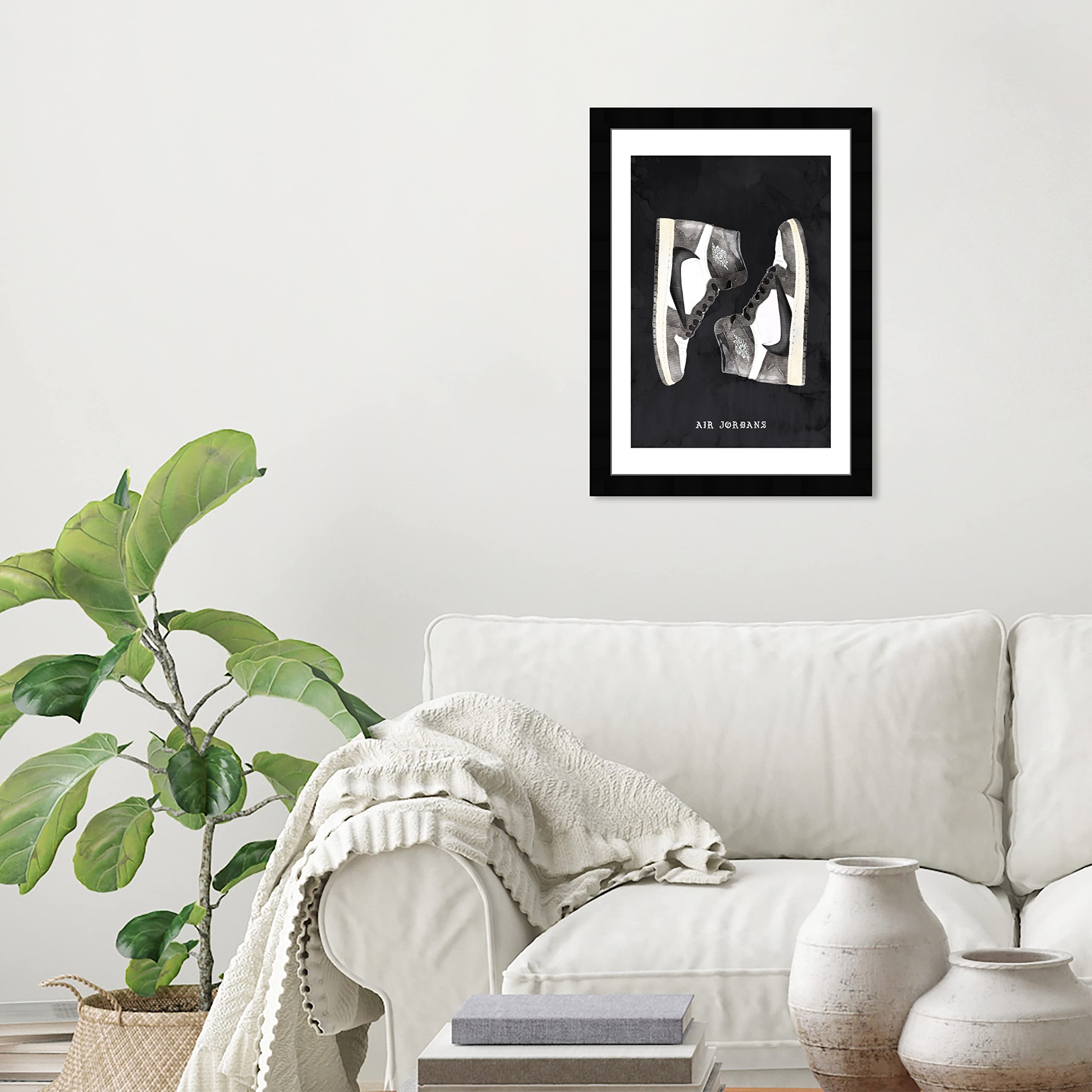 Wynwood Studio Fashion And Glam Modern Retro Basketball Fashion Canvas Wall Art Classic Sneakers Iii Living Room Bedroom And Bat