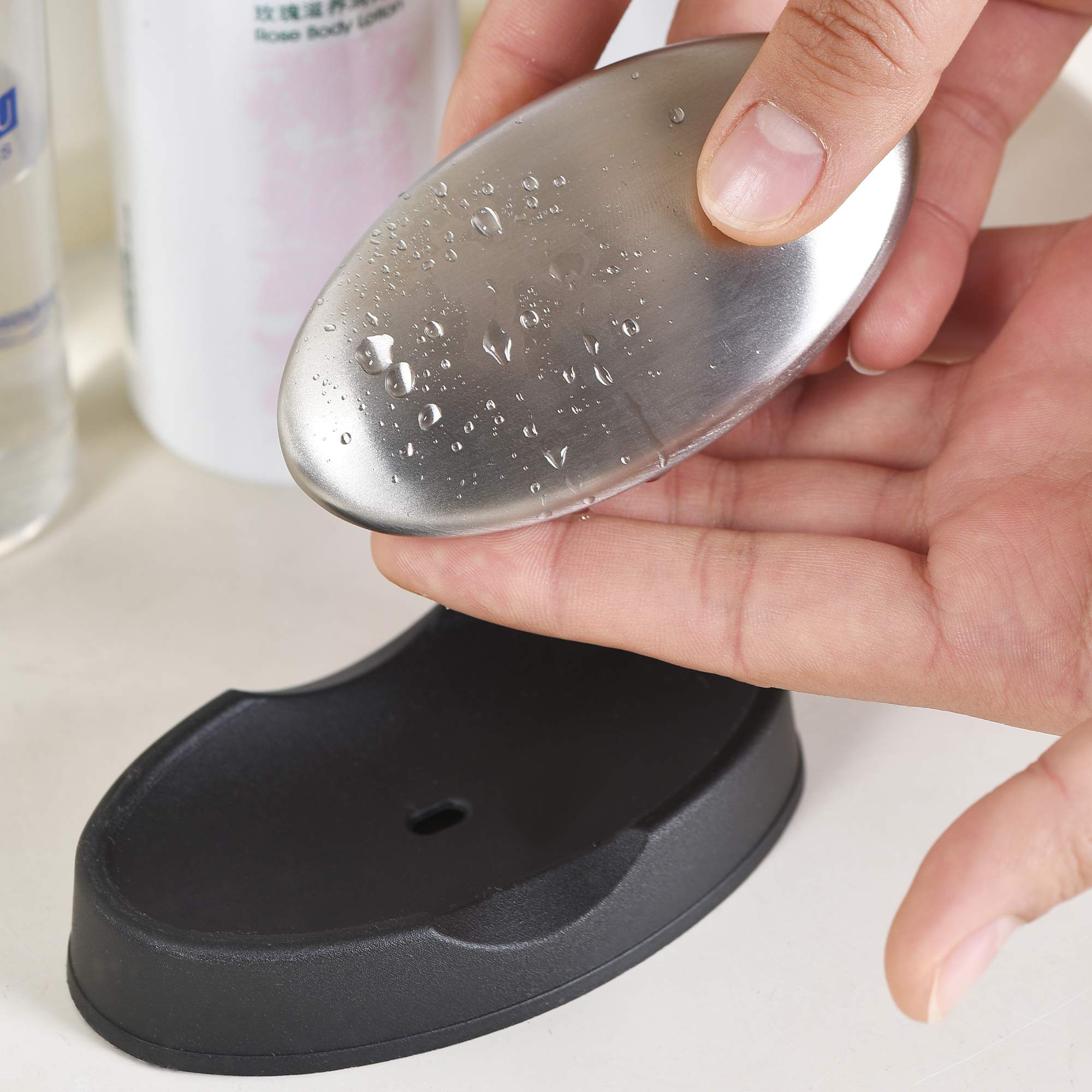Tdock 2 Pack Stainless Steel Soap Bar Magic Hand Odor Absorber Remover