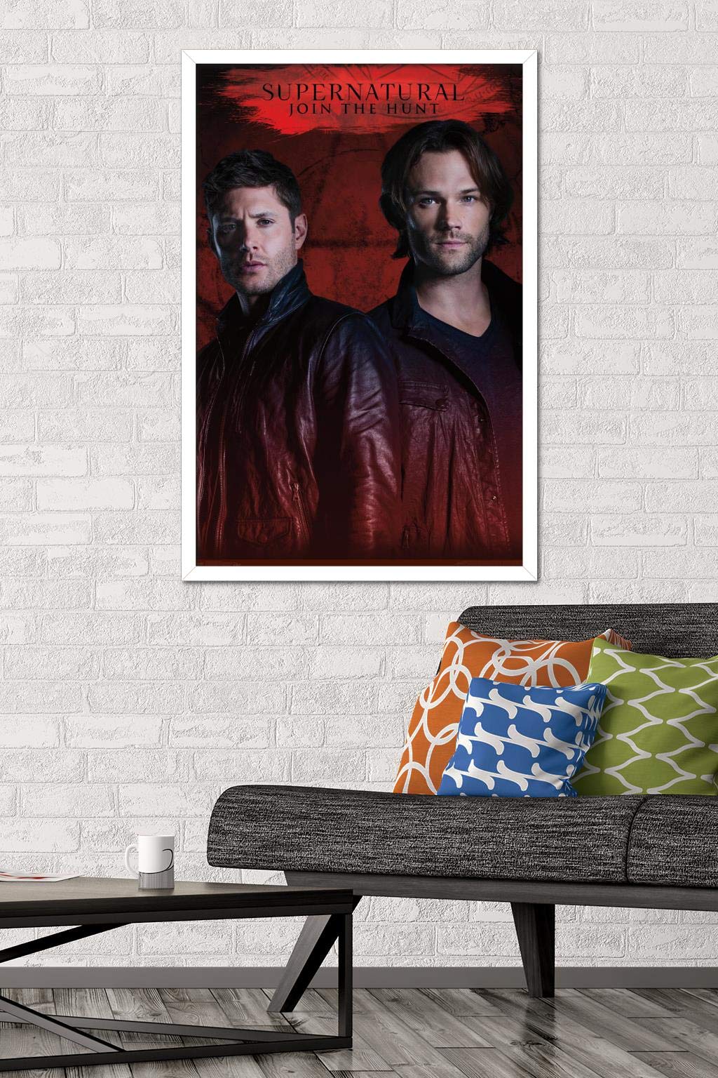 Trends International Supernatural - Red Wall Poster, 22.375'' X 34'', White Framed Version