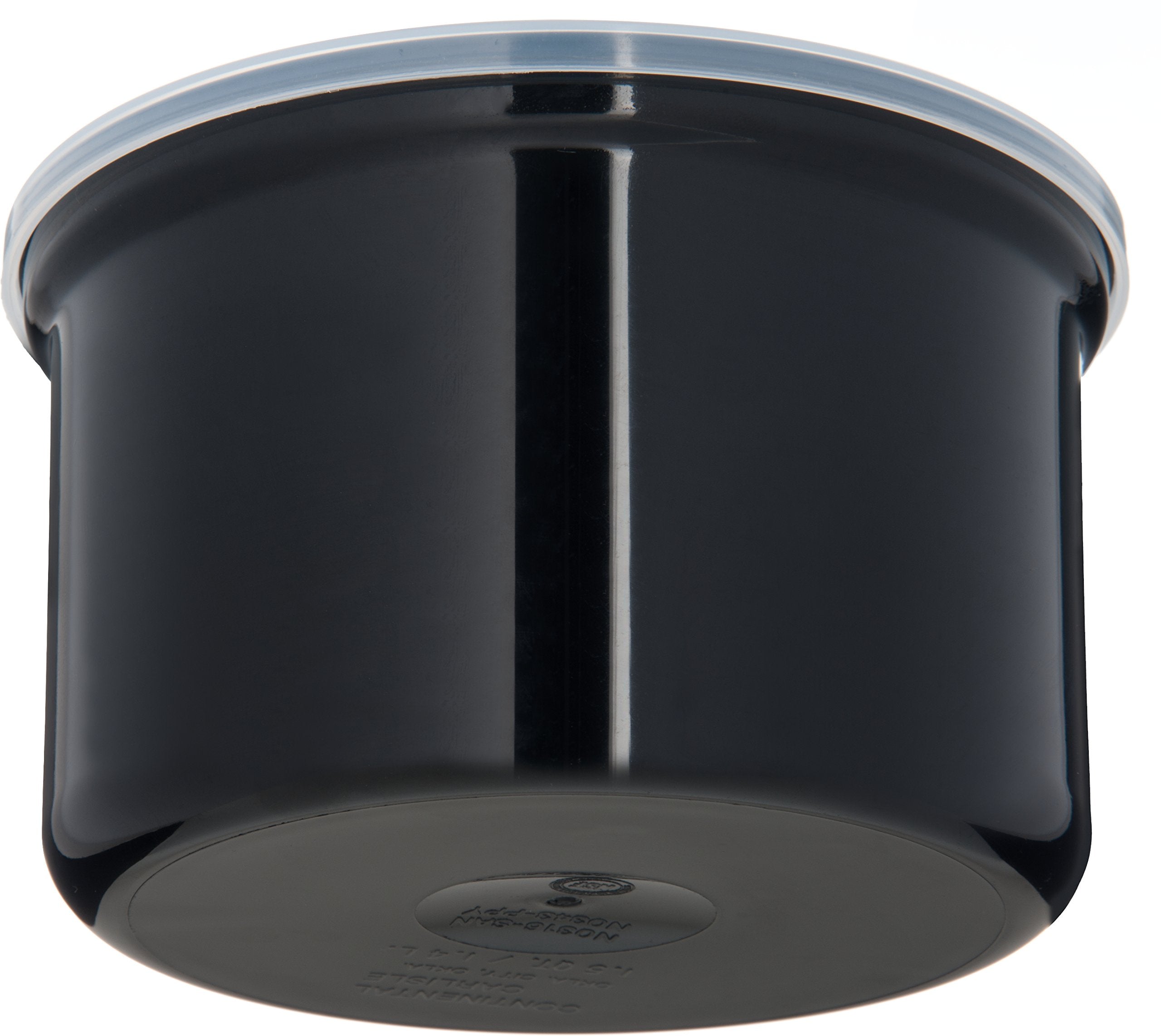 Carlisle Foodservice Products Classic Round Storage Container Crock With Lid For Kitchen, Restaurants, Home, Plastic, 1.5 Quarts