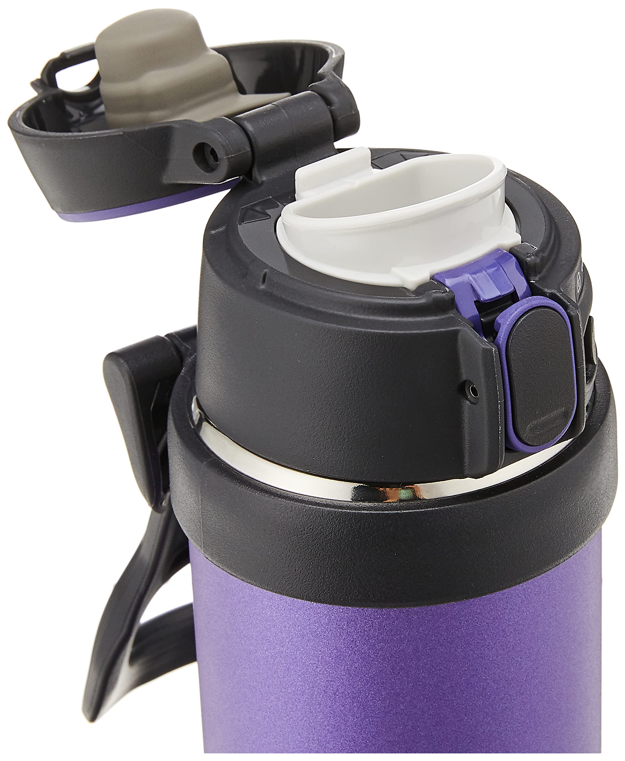 Zojirushi Sm-Qhe48Vk, Flip-And-Go Stainless Mug, 16-Ounce, Purple Dusk