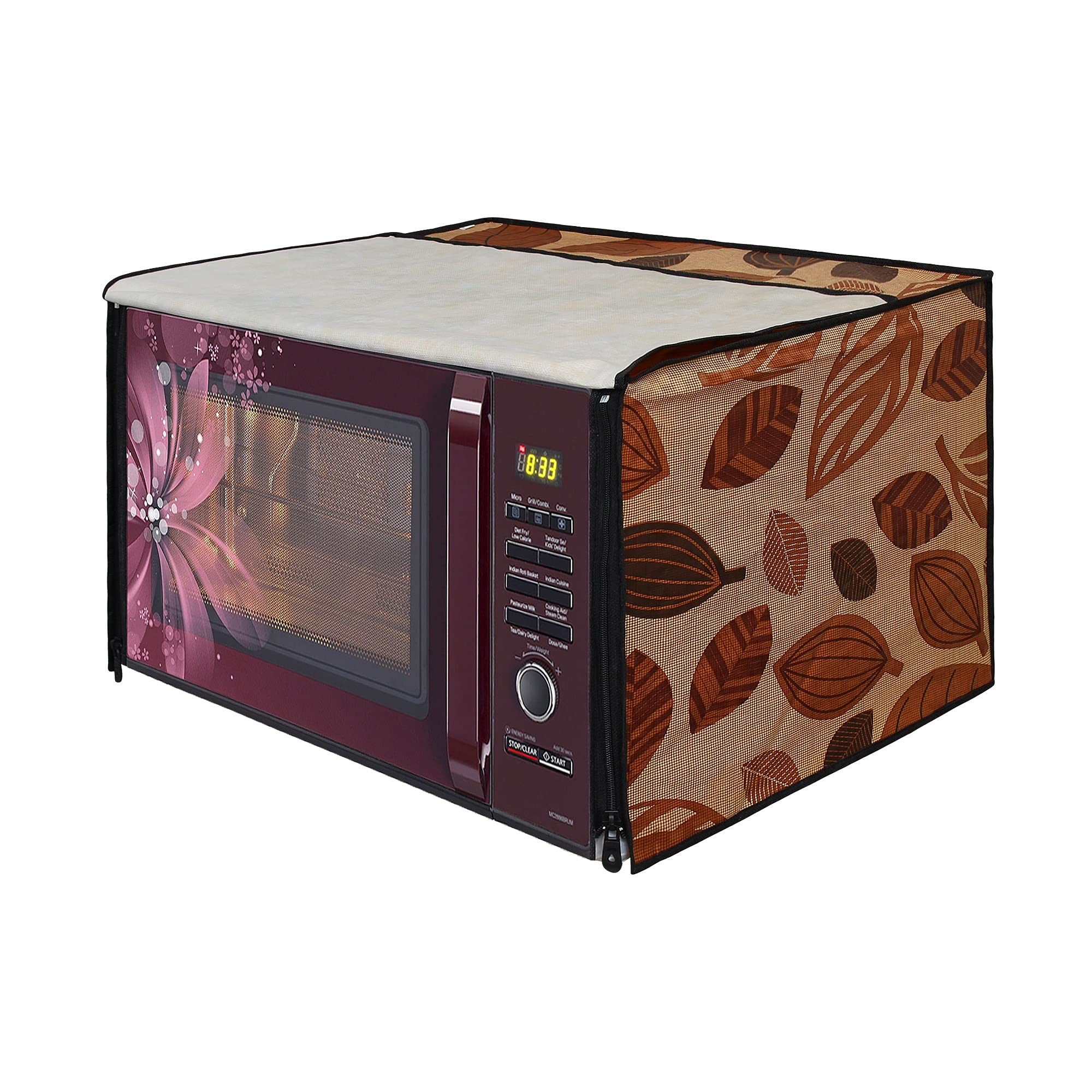 Lithara Printed Waterproof Microwave Oven Cover For Panasonic NnCt644M 27L | Sams19 (Multicolor)