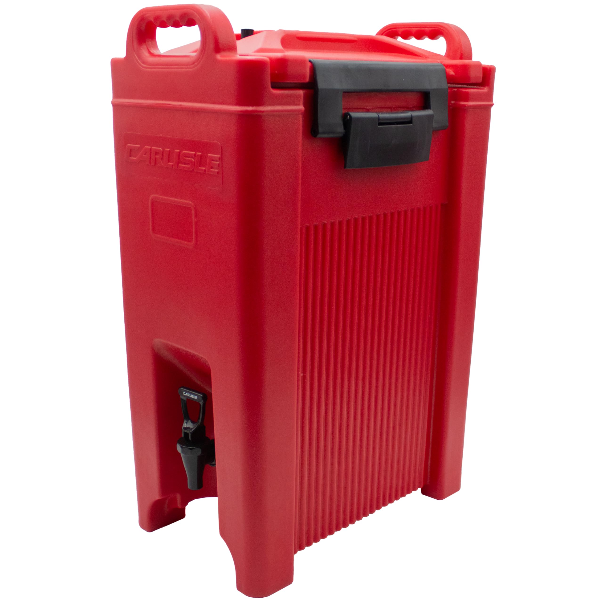 Carlisle FoodService Products 5-Gallon Insulated Beverage Dispenser, Cateraide, Food-Grade with Handles, Rugged PE Shell with PU