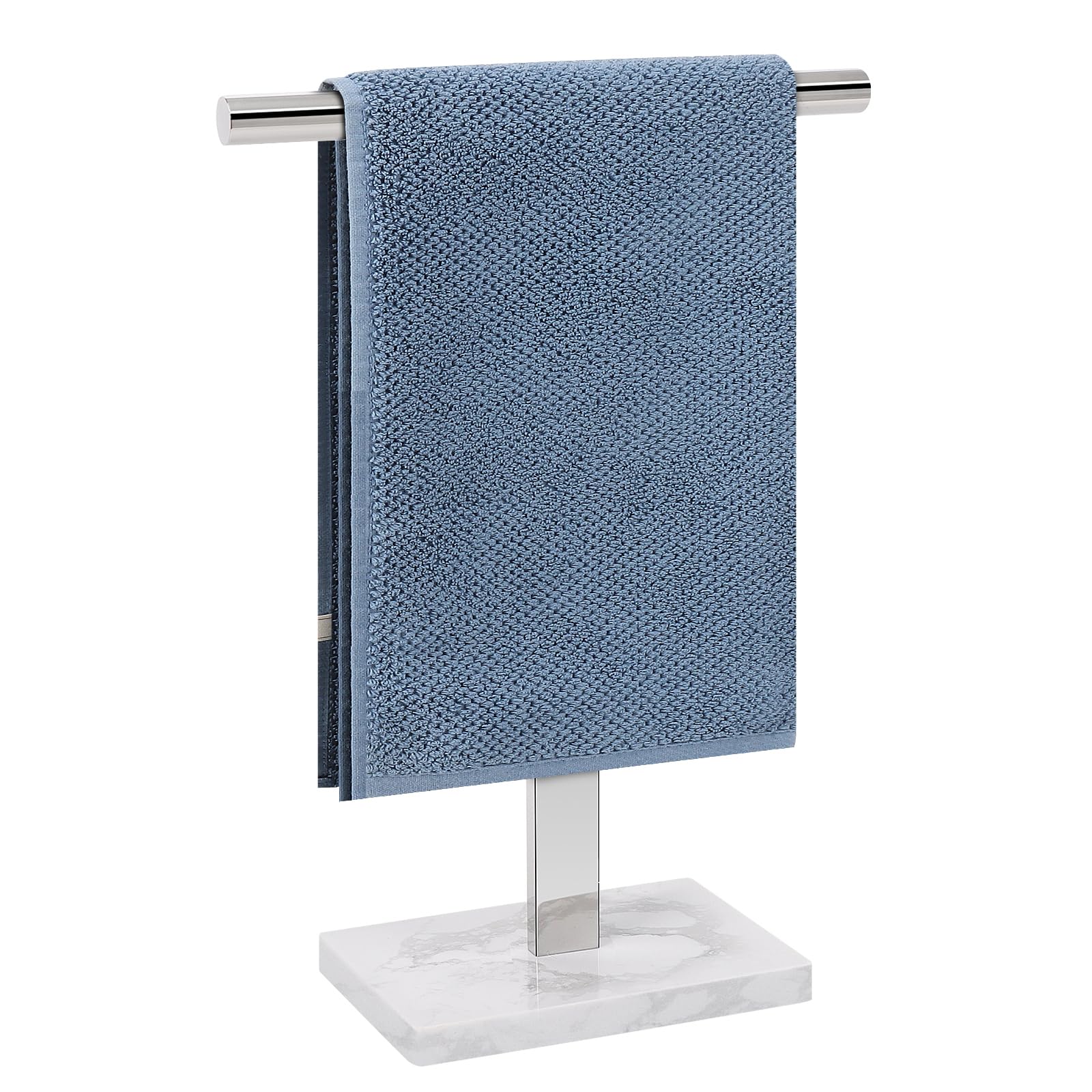 BathAce Hand Towel Holder, T-Shape Hand Towel Stand for Bathroom, Hand Towel Rack Bar Standing for Vanity Kitchen Countertop, 30
