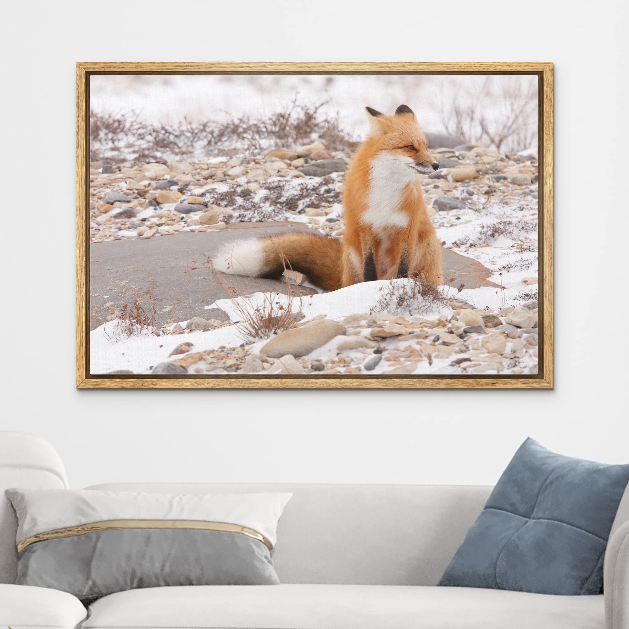 Wall26 Framed Canvas Wall Art - Be A Unicorn In A Field Of Horses - Giclee Print Gallery Wrap Modern Home Art Ready To Hang - 16