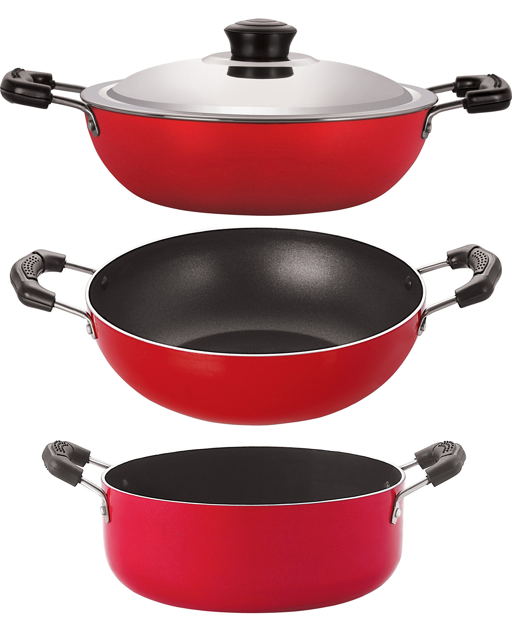 Nirlon NonStick Aluminium Rust Free Pots And Pans Combo Set Offer