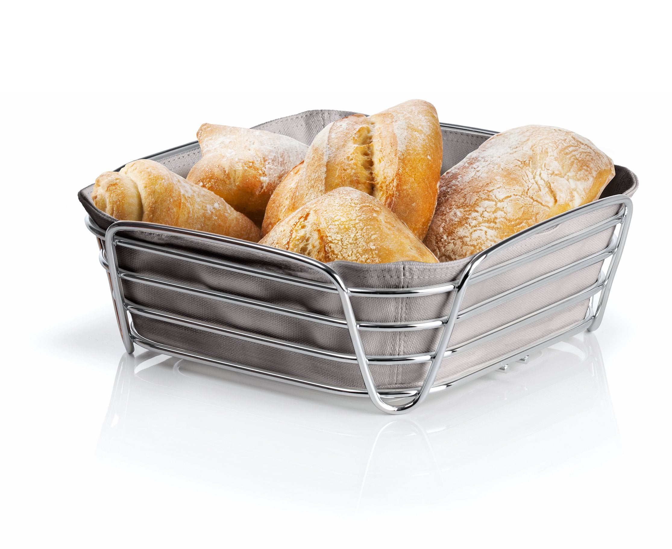 Blomus Delara Bread Basket, Large - Taupe 63668