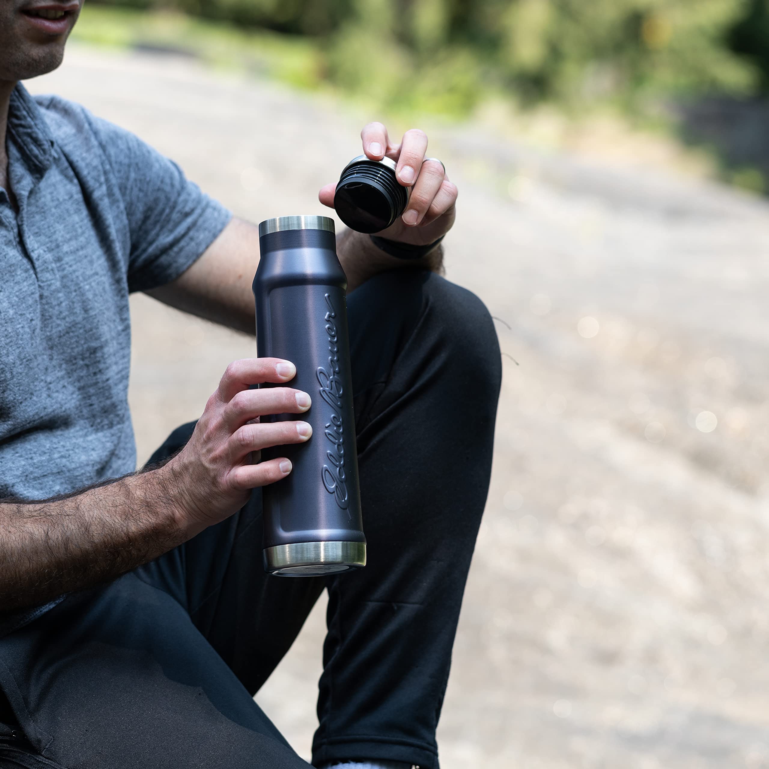 Eddie Bauer Paragon Stainless Steel Water Bottle - 22 Oz - Winter Blue