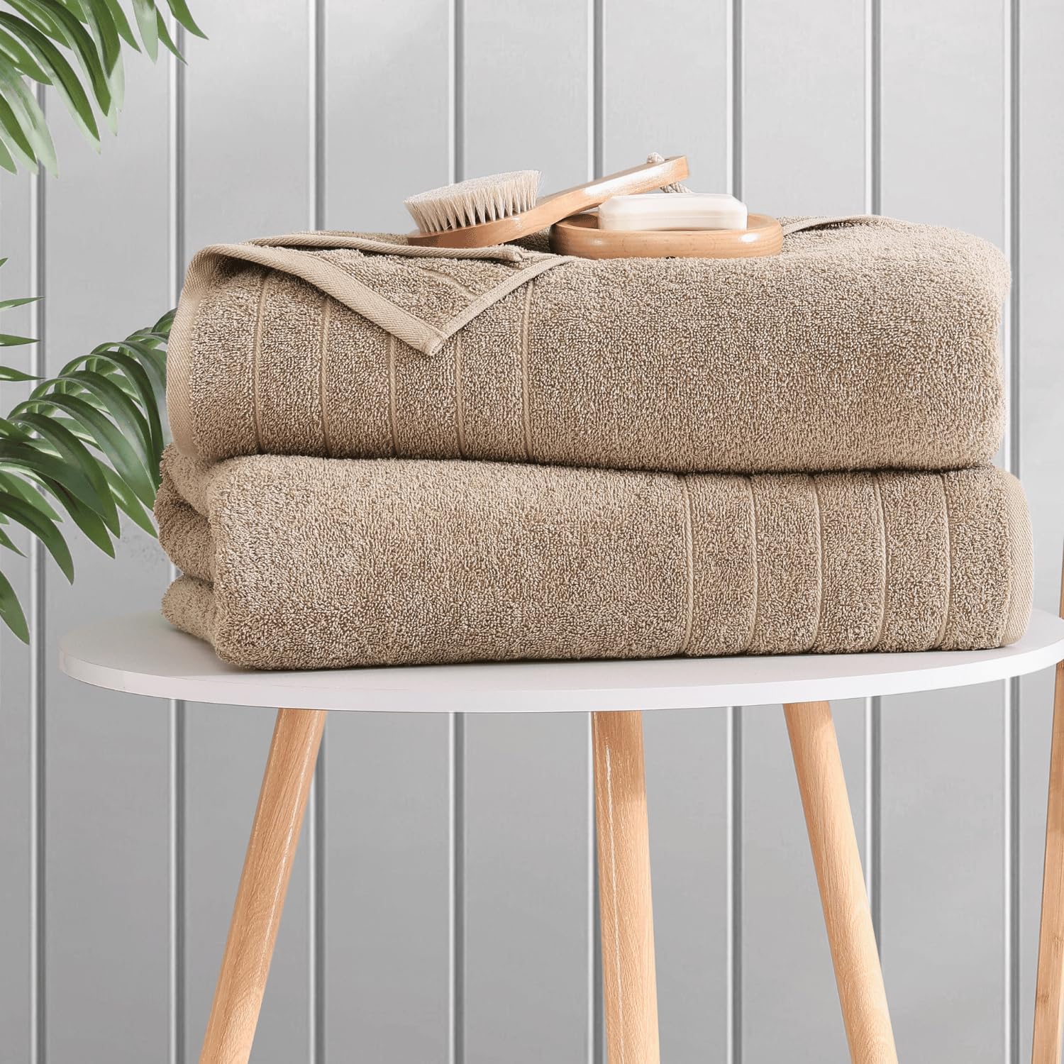 Casa Platino Bathroom Towels Set 4 Pack, Large Bath Towels(30''X 60''), 100% Ring Spun Cotton Towels, Lightweight Towel Sets For